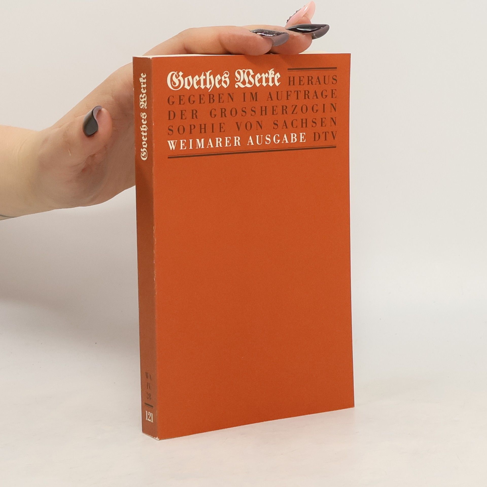 Johann Wolfgang von Goethe Goethes Werke 121