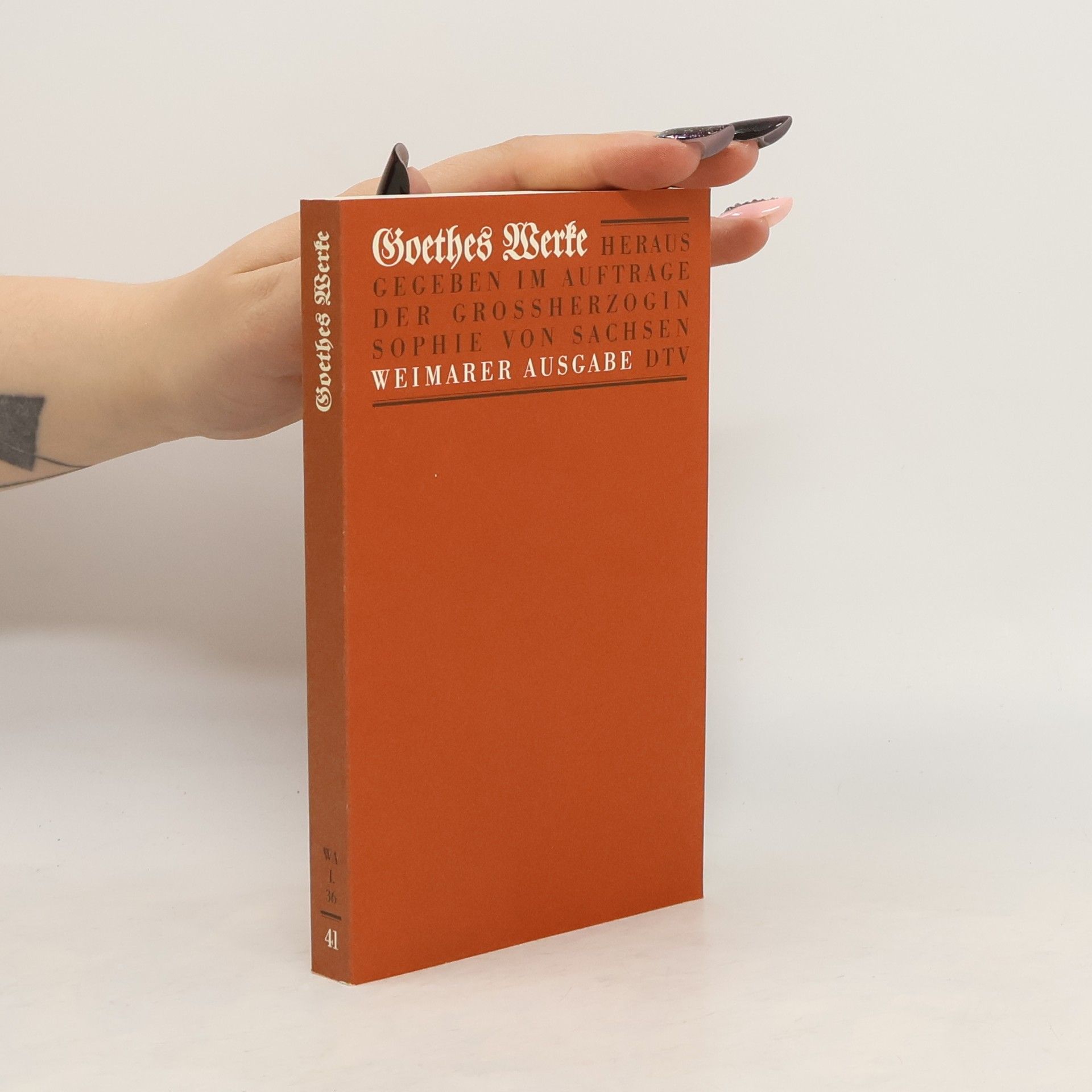 Johann Wolfgang von Goethe Goethes Werke 41