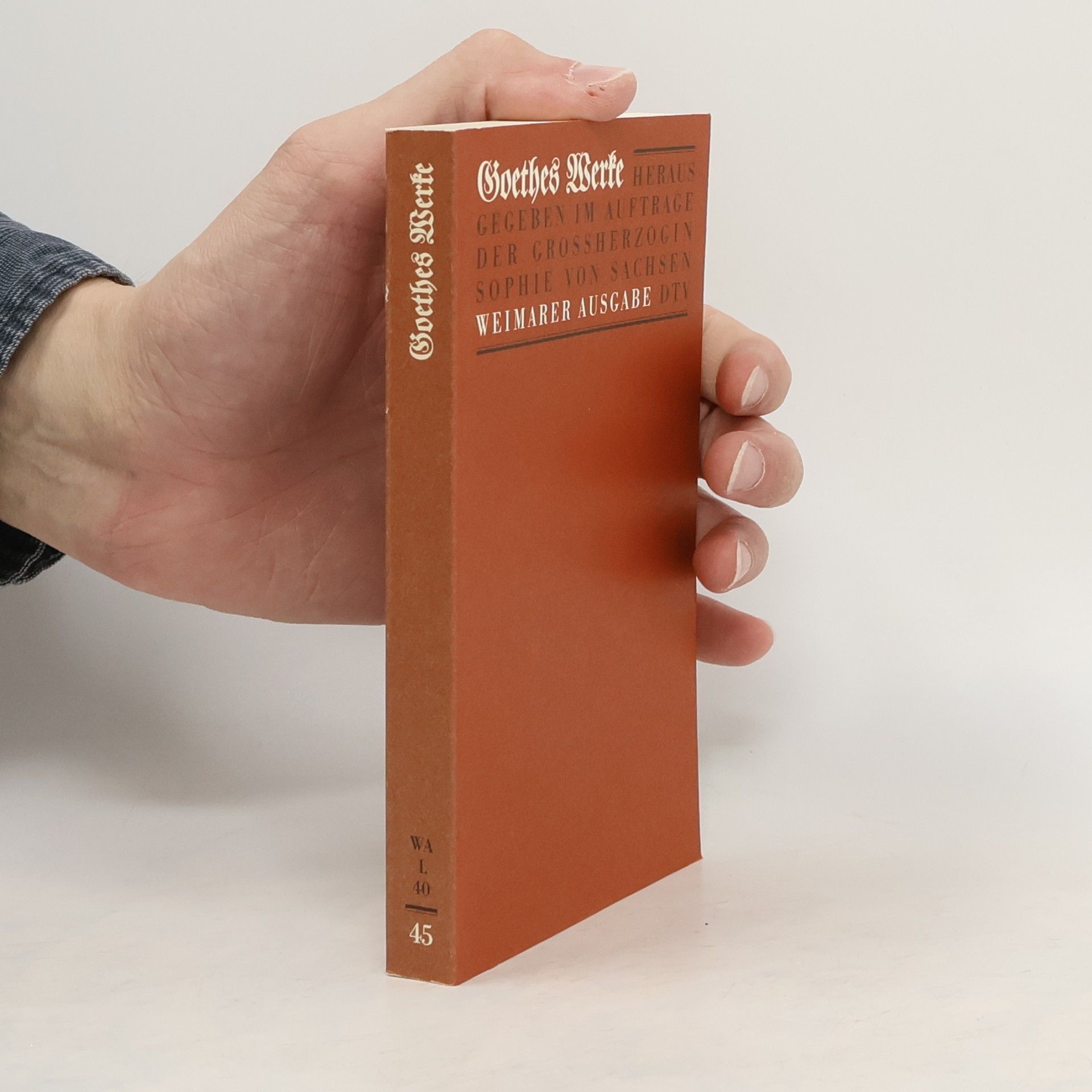 Johann Wolfgang von Goethe Goethes Werke 45