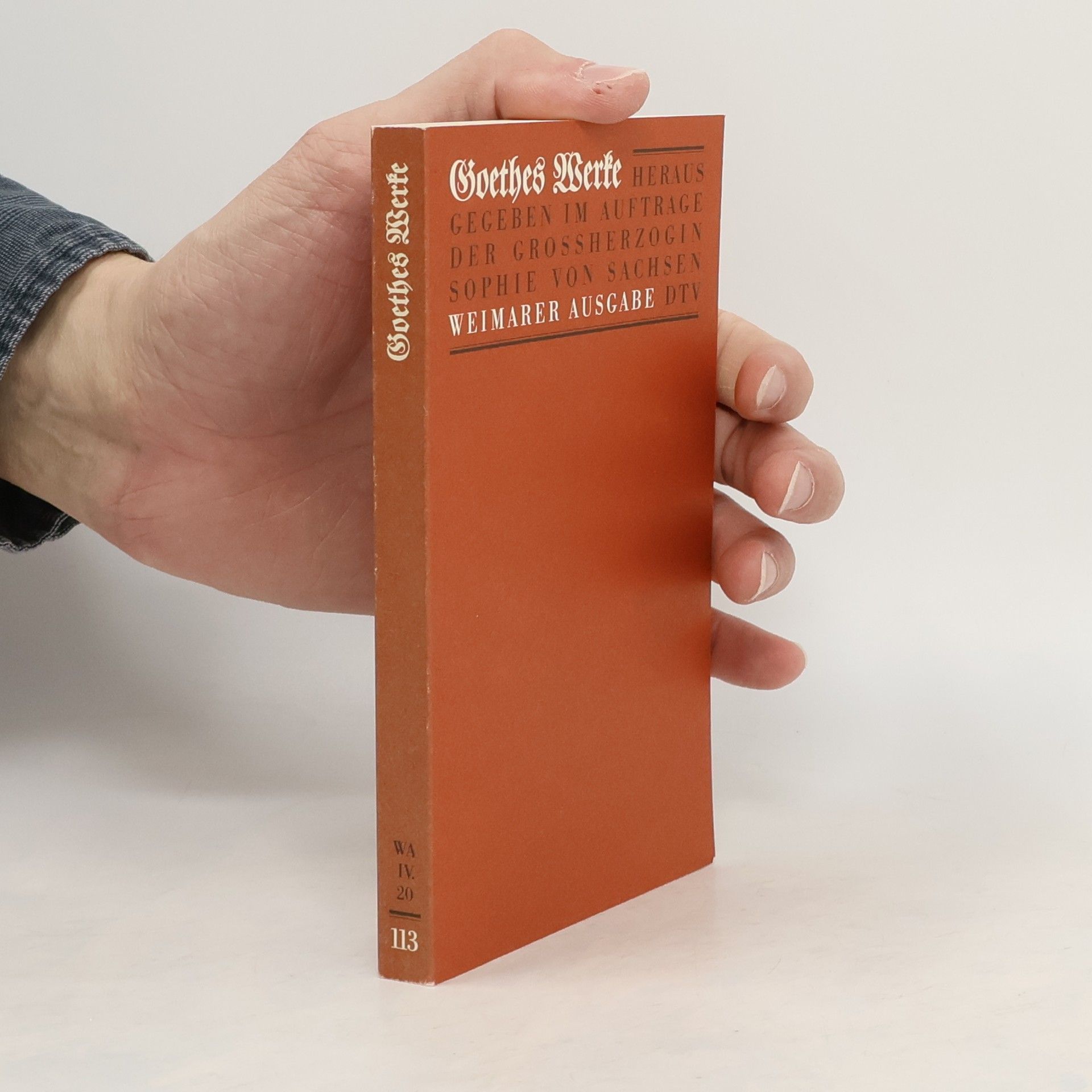 Johann Wolfgang von Goethe Goethes Werke 113