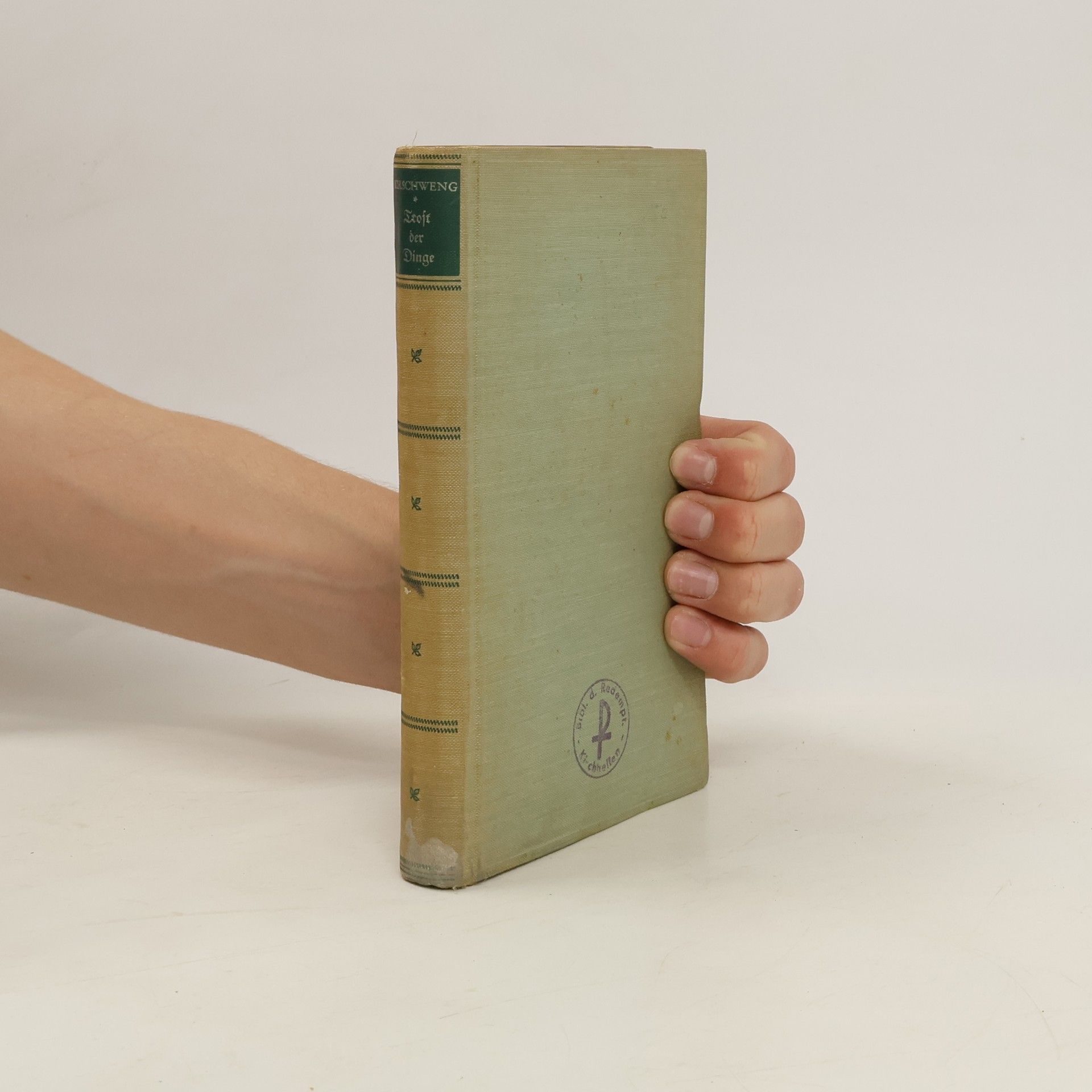 Johannes Kirschweng Trost der Dinge