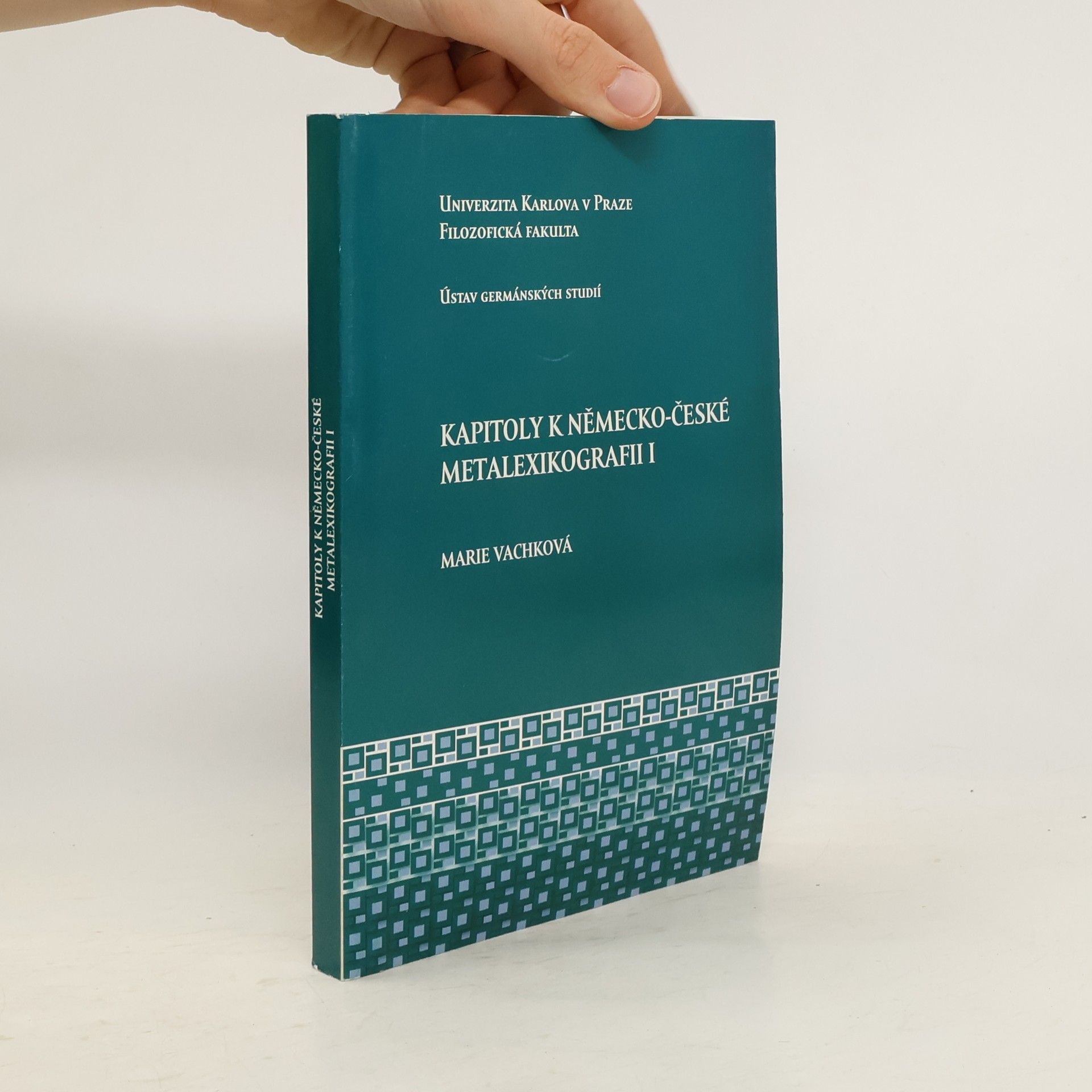 Marie Vachkova Kapitoly k německo-české metalexikografii I