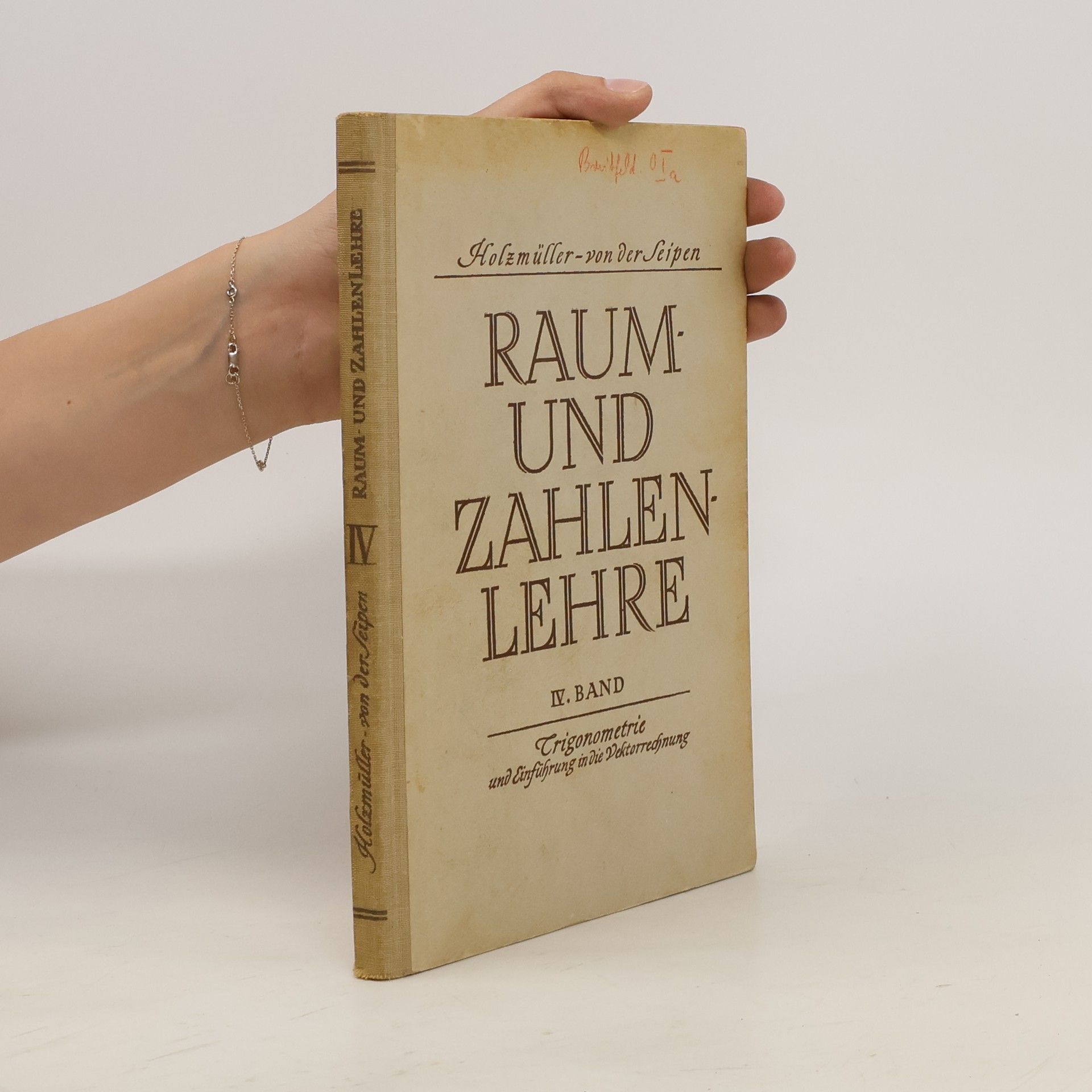 Karl Holzmüller Raum und Zahlenlehre IV