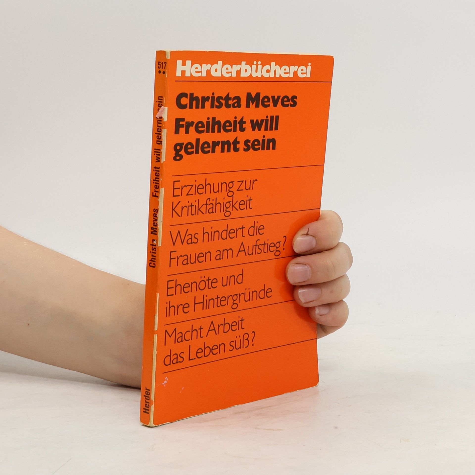 Christa Meves Freiheit will gelernt sein