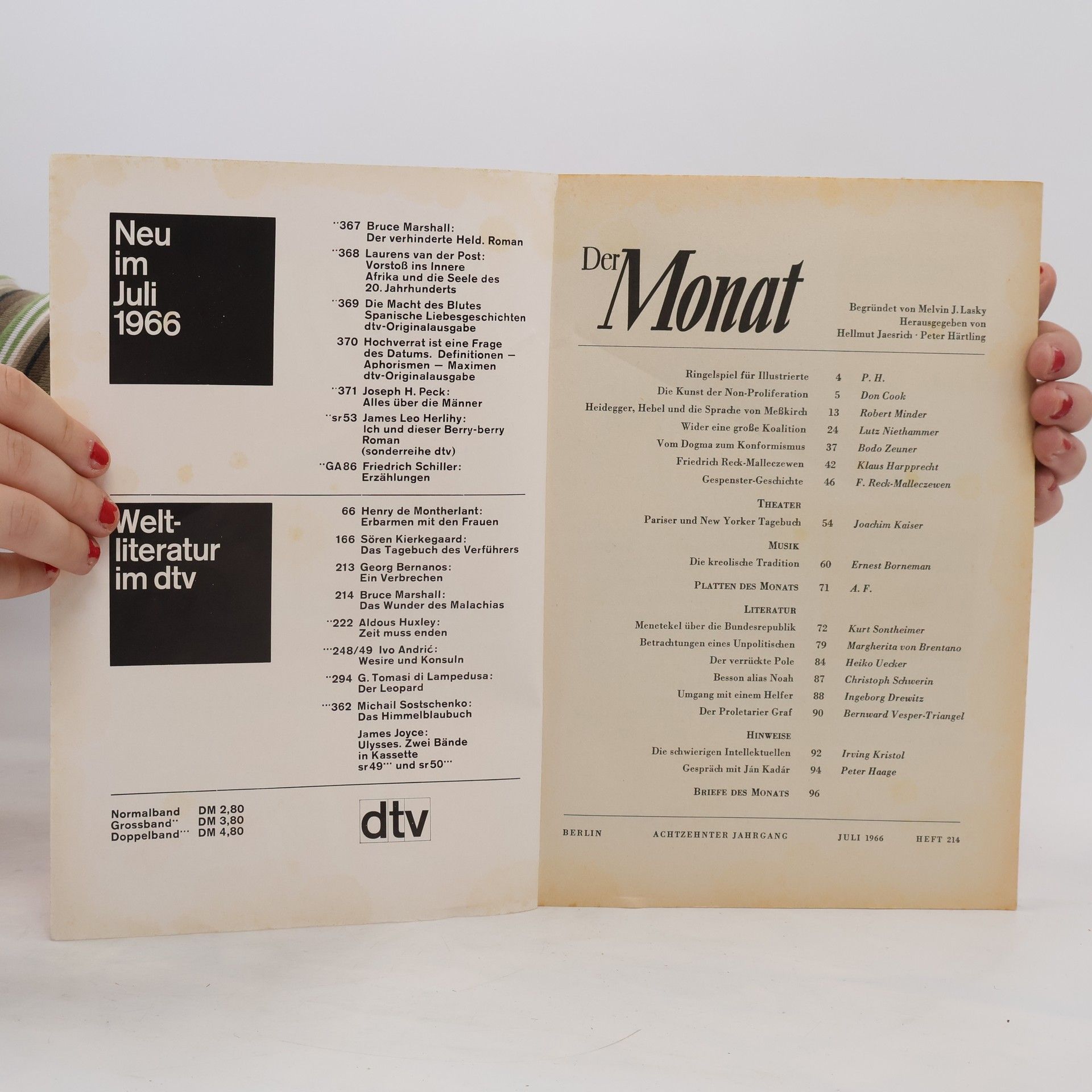 kolektiv Der Monat 6/1966