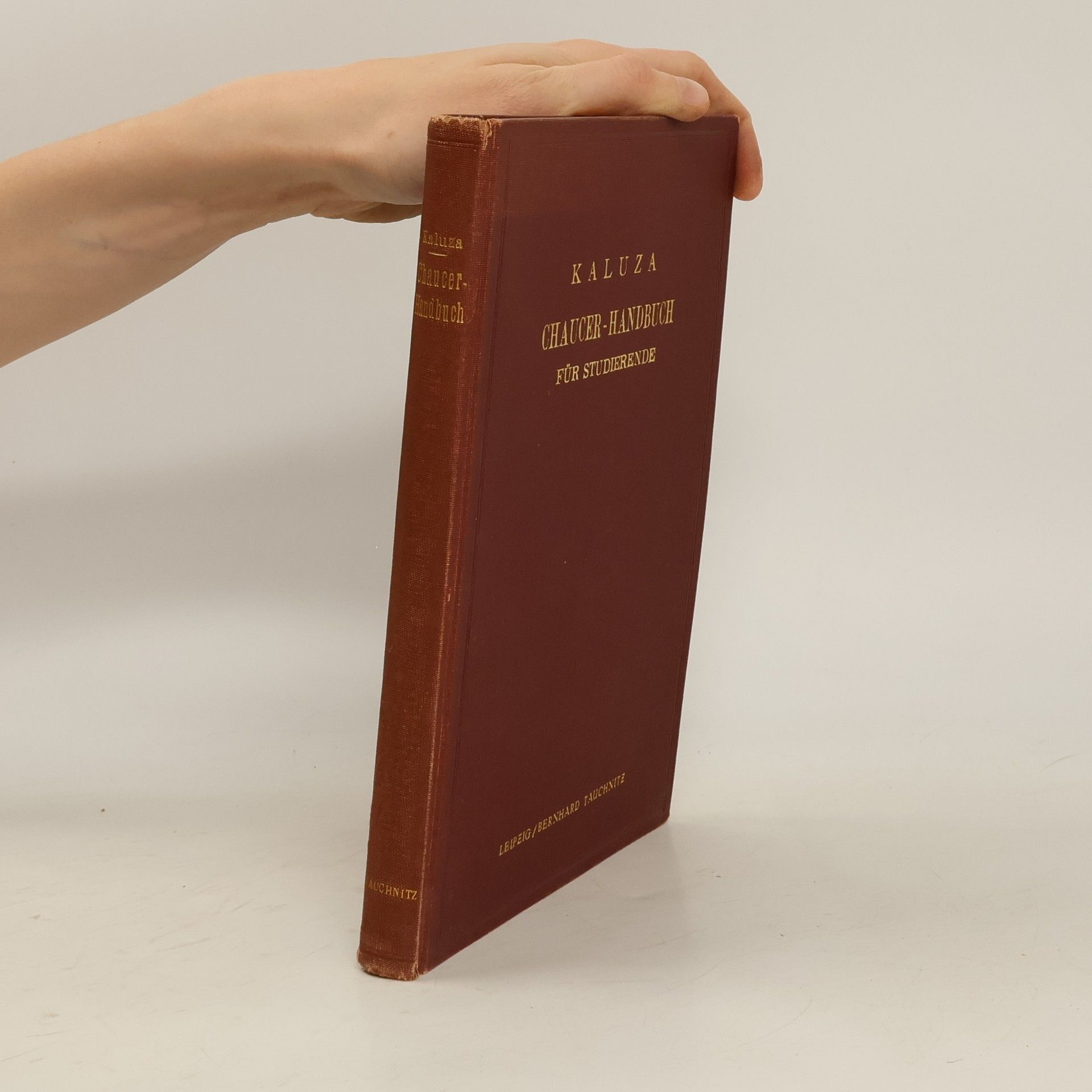 Max Kaluza Chaucer-Handbuch für Studierende