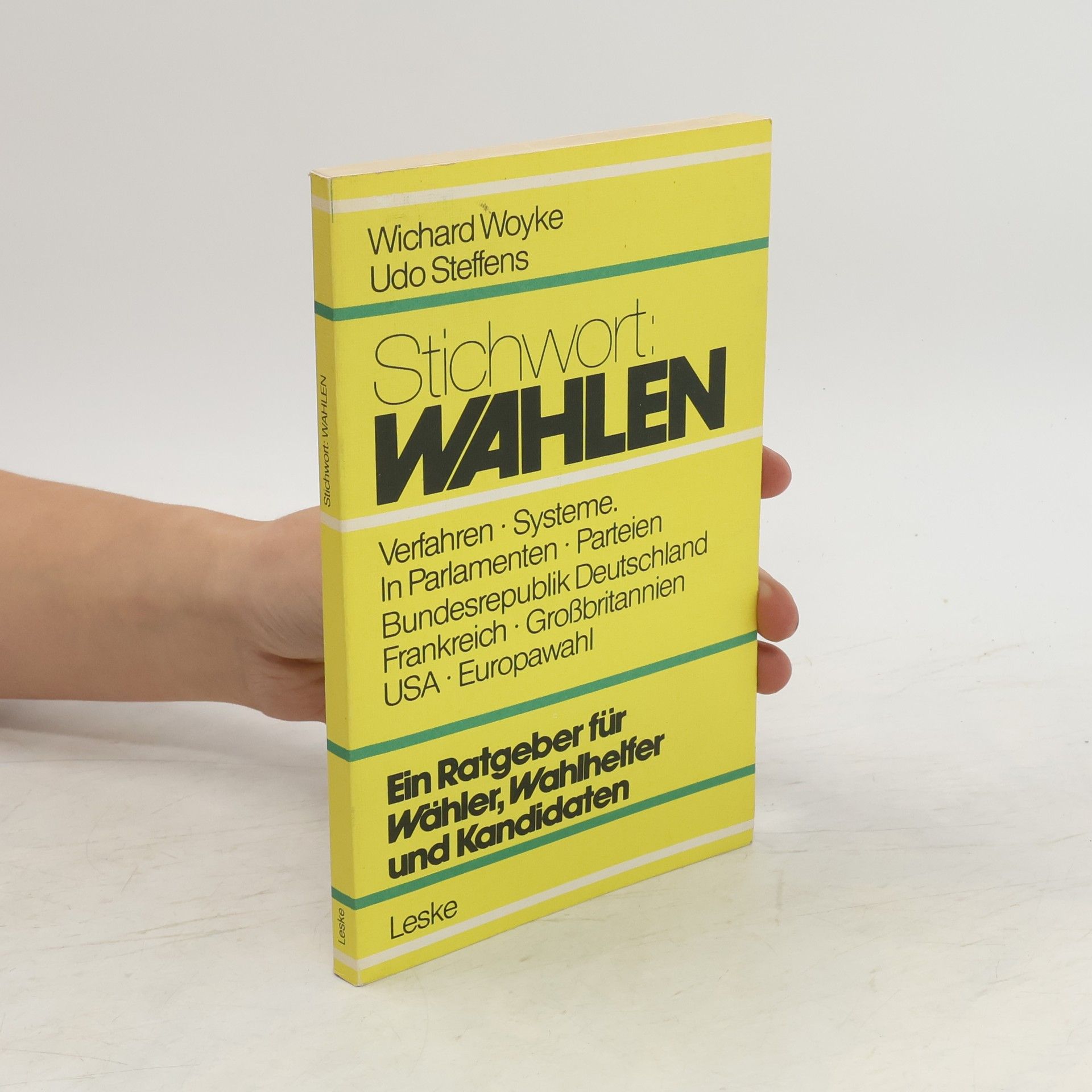 Wichard Woyke Stichwort: Wahlen
