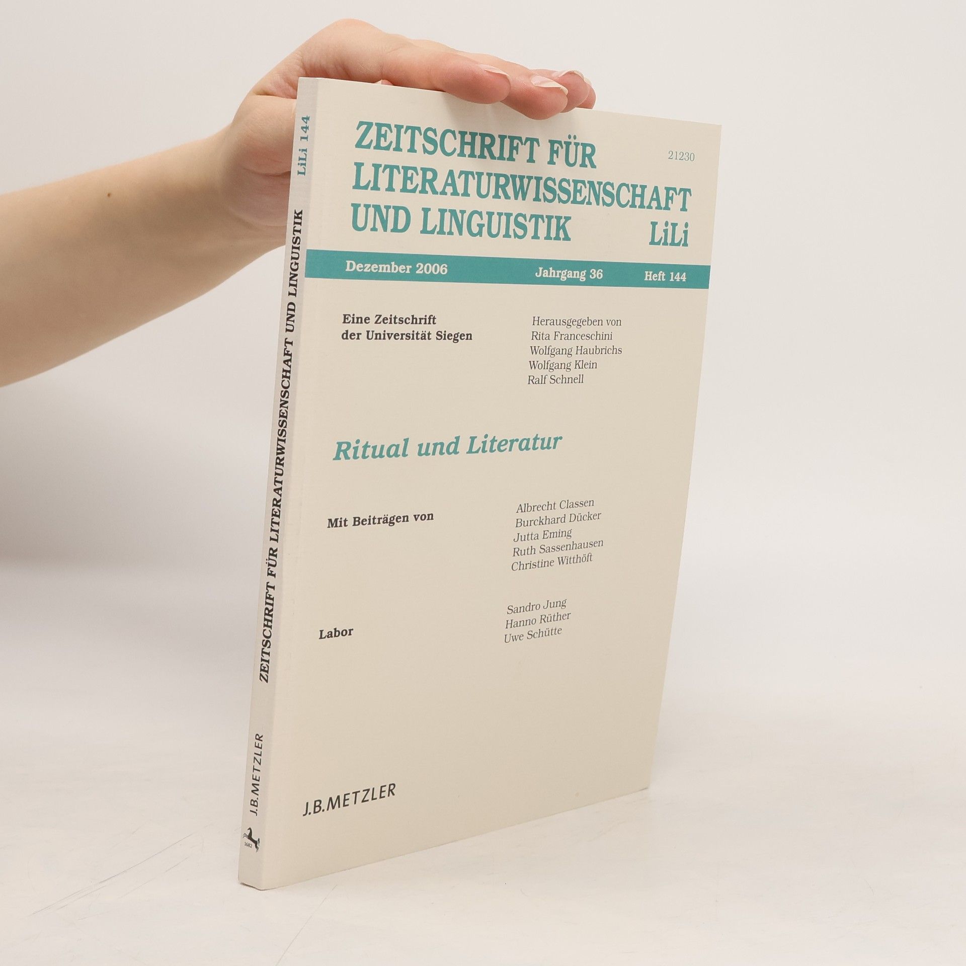 Autorenkollektiv Zeitschrift für Literaturwissenschaft und Linguistik