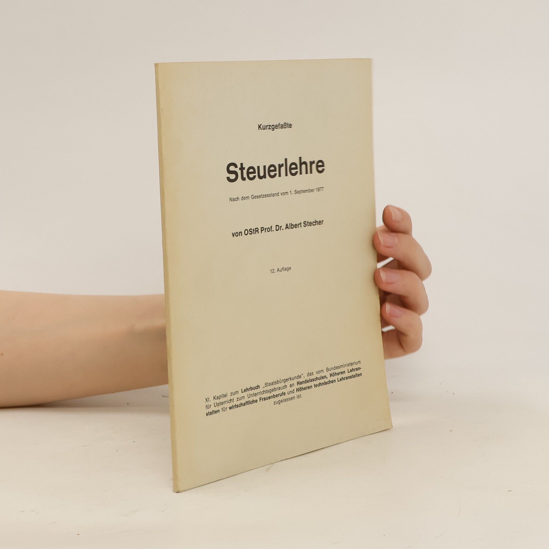 Albert Stecher Steuerlehre