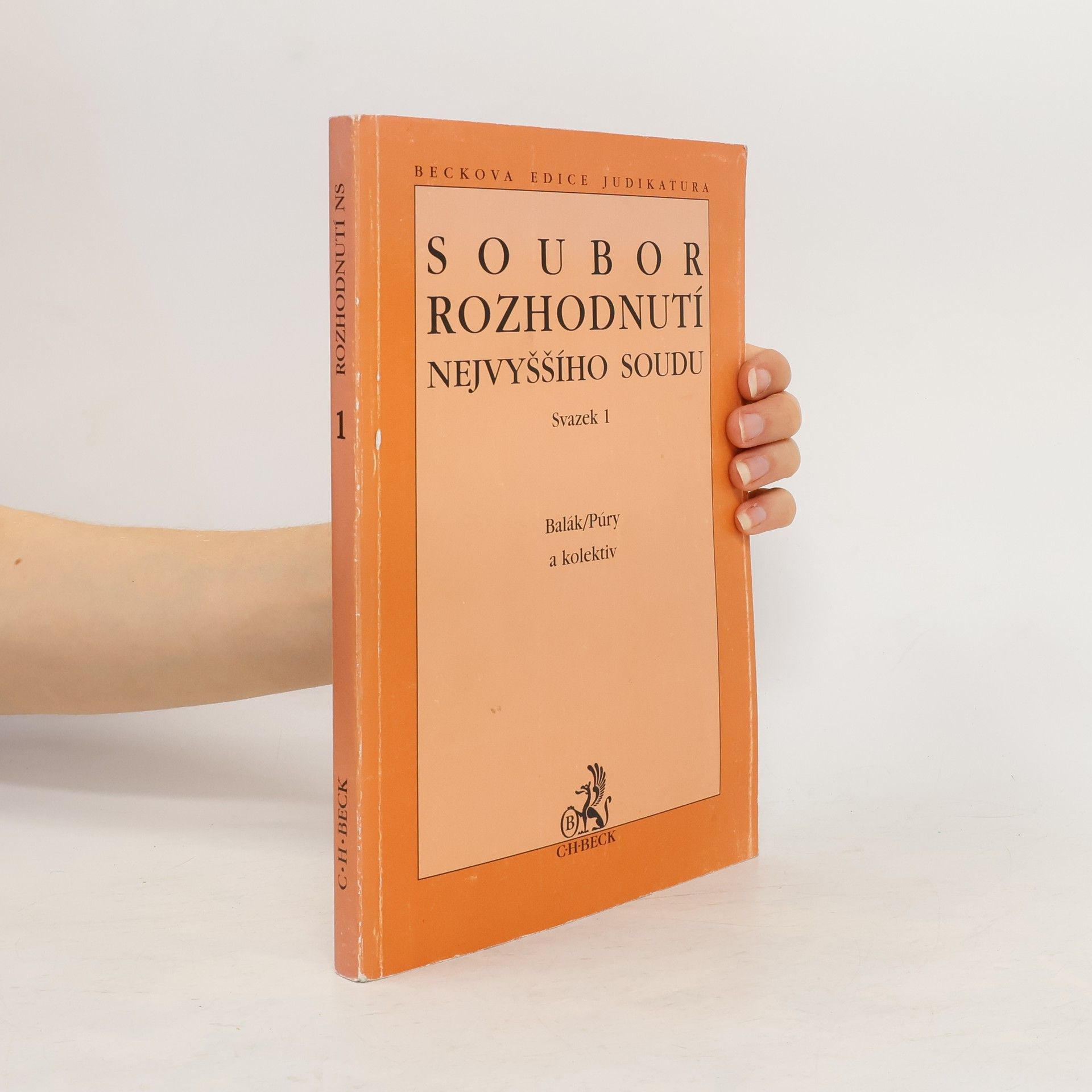 František Balák Soubor rozhodnutí Nejvyššího soudu sv.1