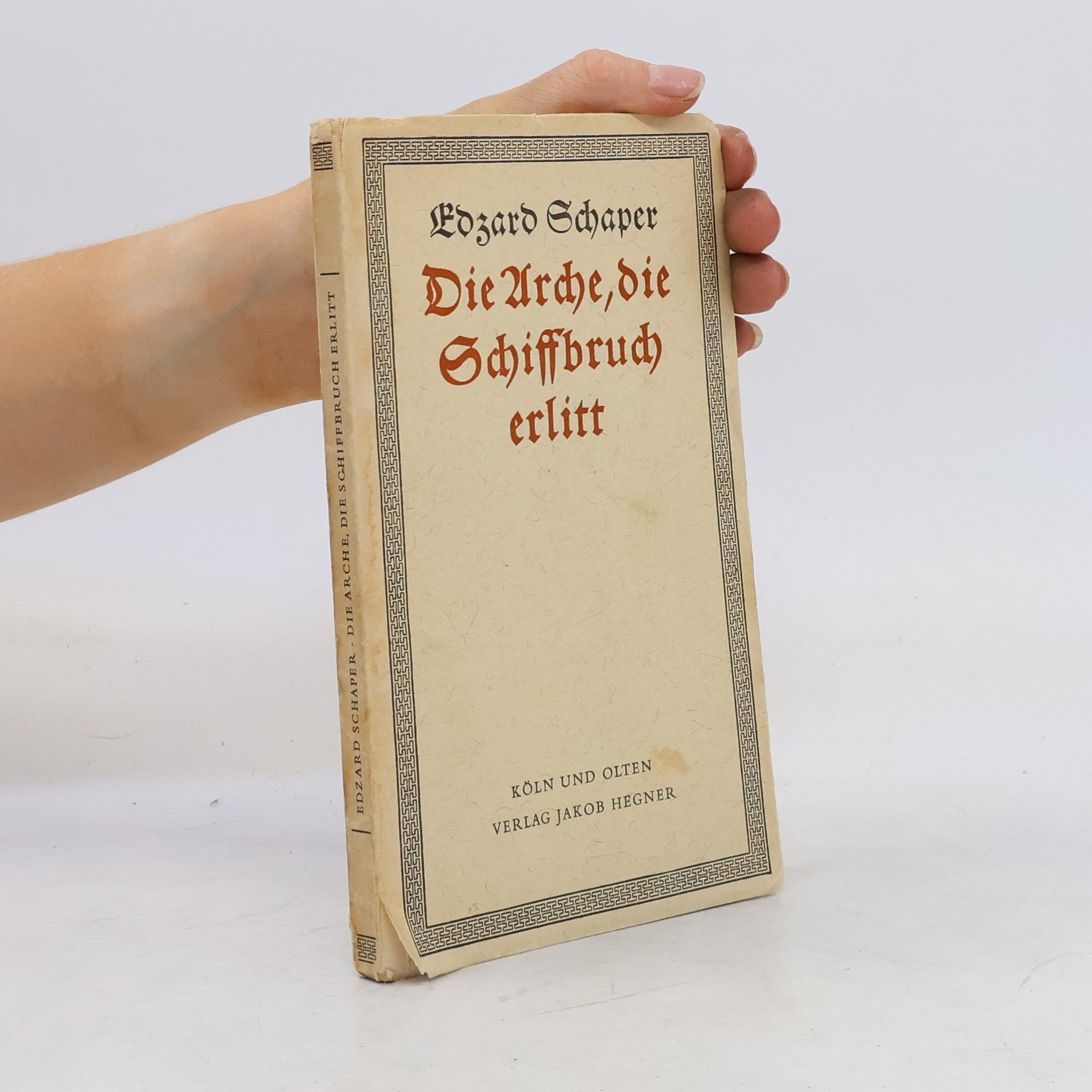 Edzard Schaper Die Arche, die Schiffbruch erlitt