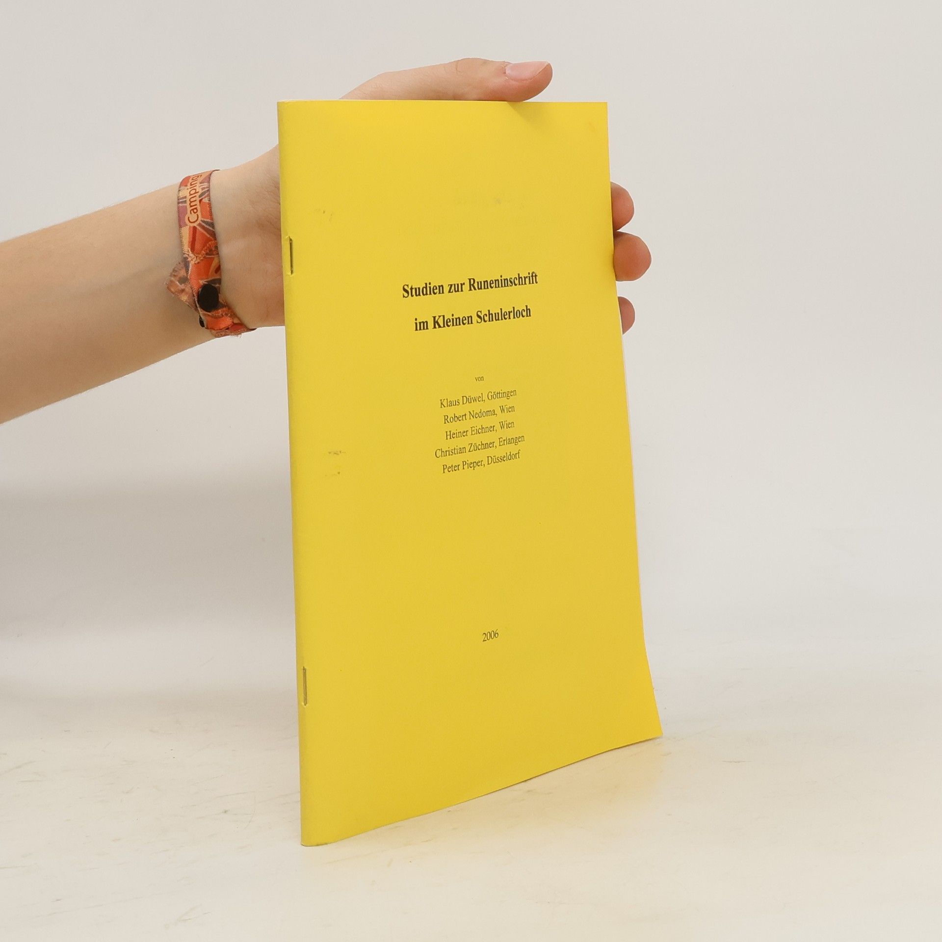 Kolektiv autorů Studien zur Runeninschrift im Kleinen Schulerloch