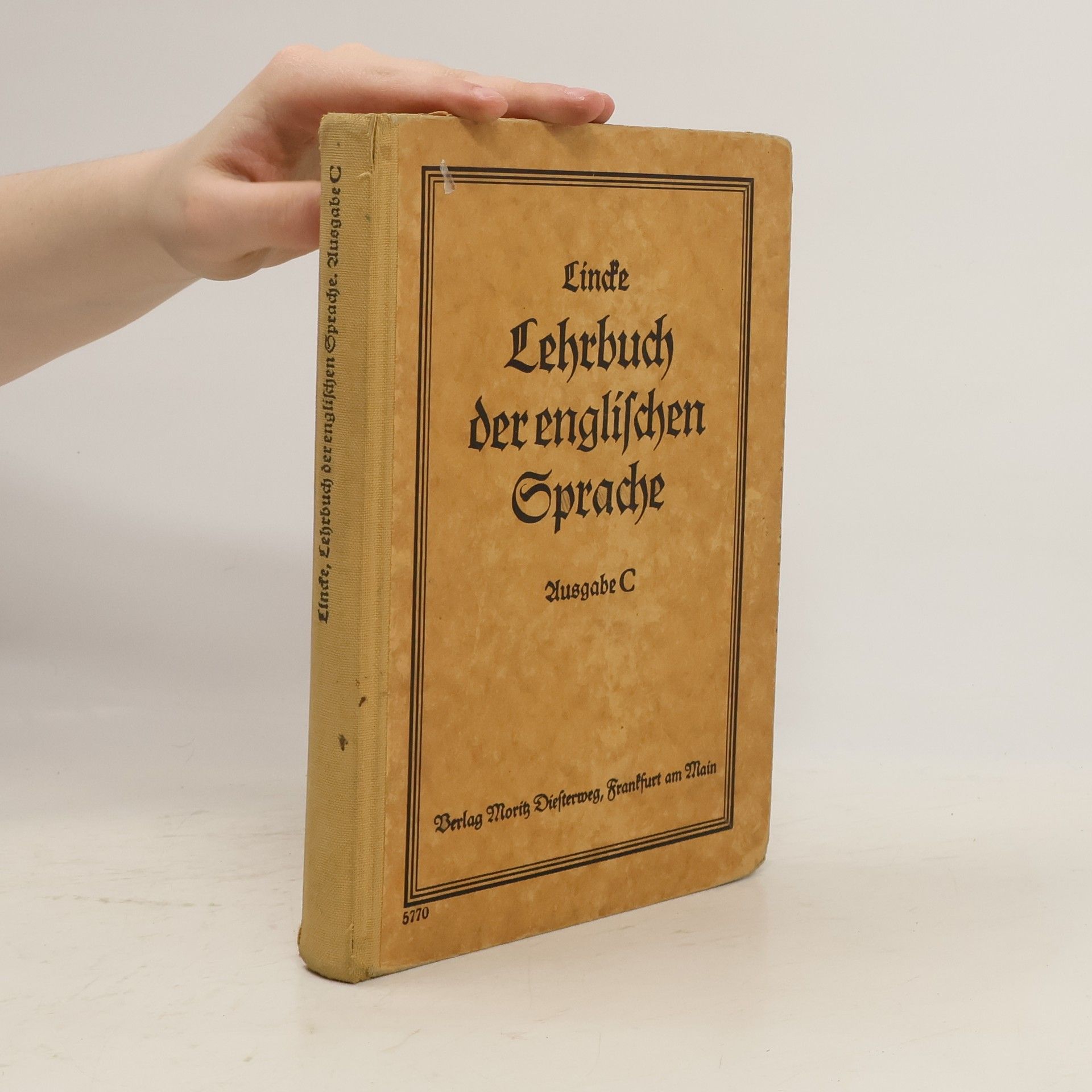 Kurt Linde Lehrbuch der Englischen Sprache
