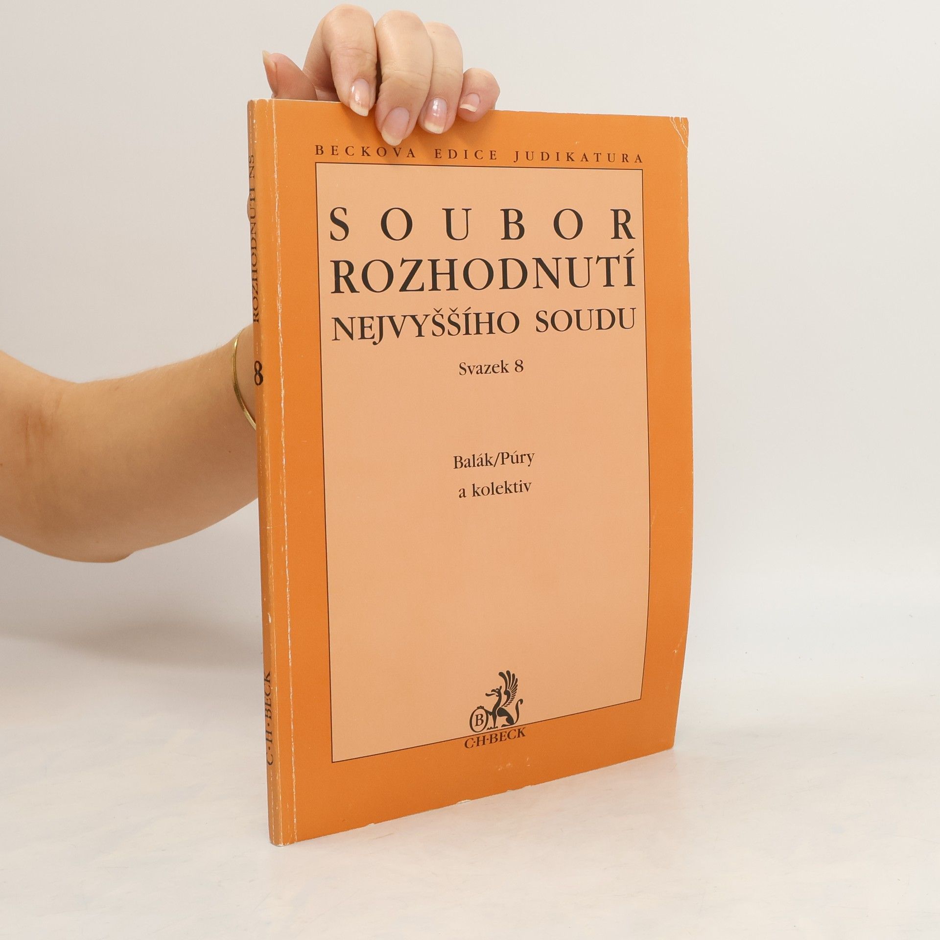 František Balák Soubor rozhodnutí Nejvyššího soudu sv.8