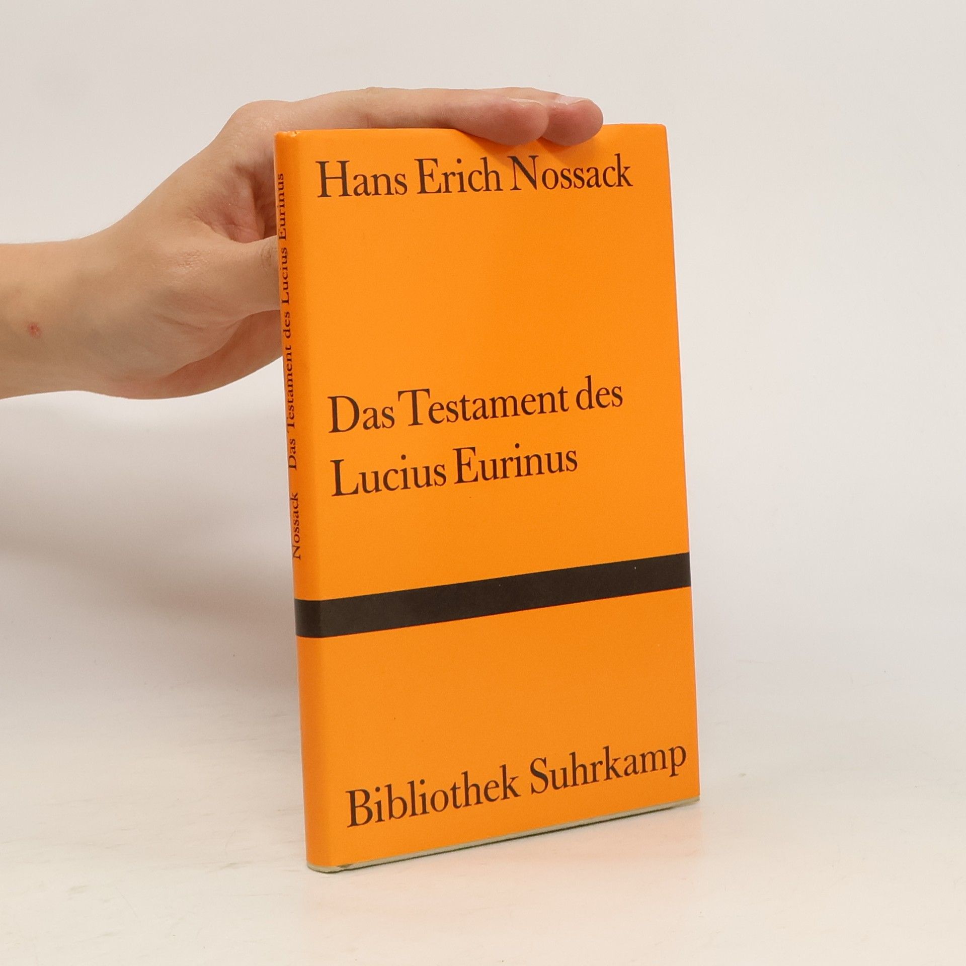 Hans Erich Nossack Das Testament des Lucius Eurinus