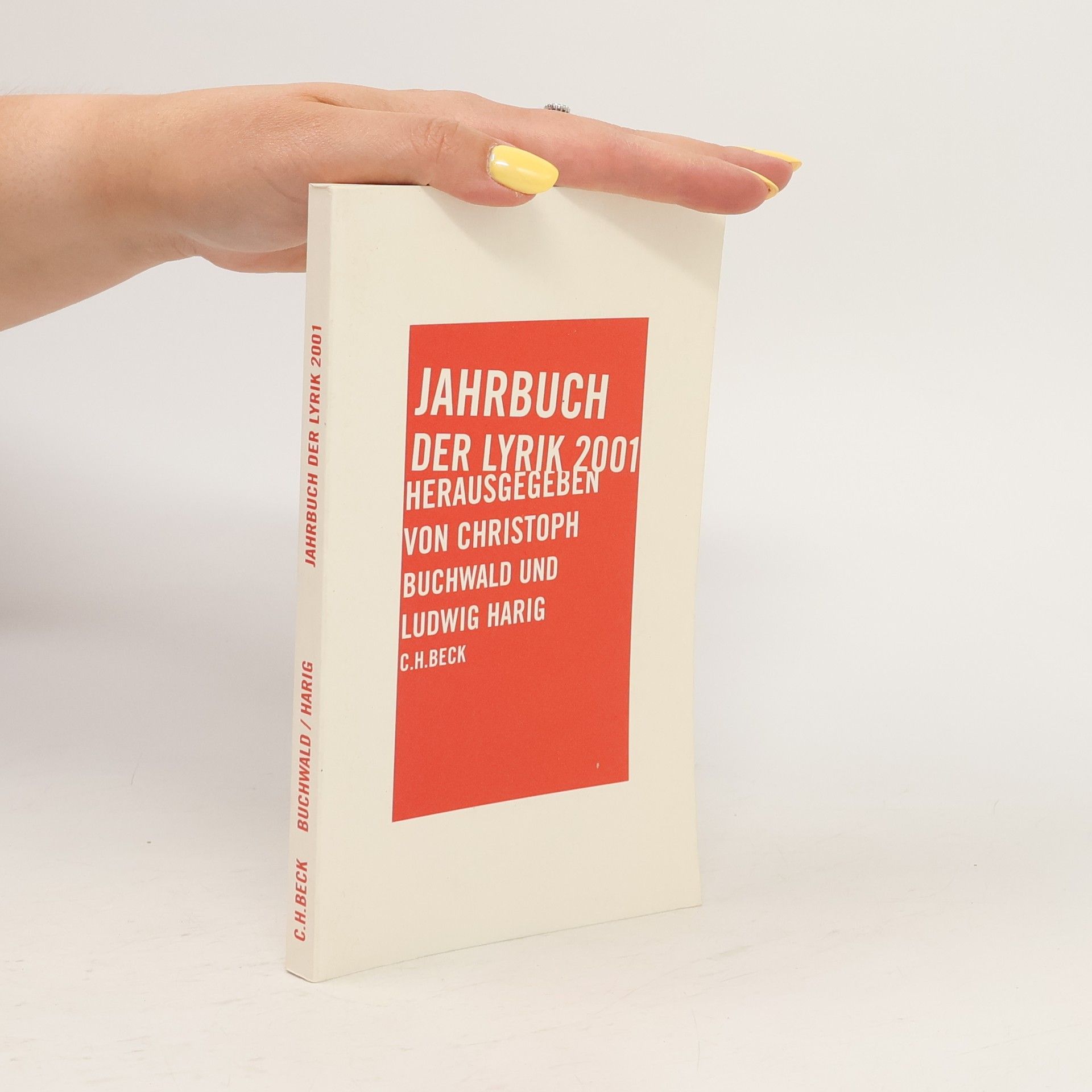 Christoph Buchwald Jahrbuch der Lyrik 2001. Zum Tl. in engl. Sprache