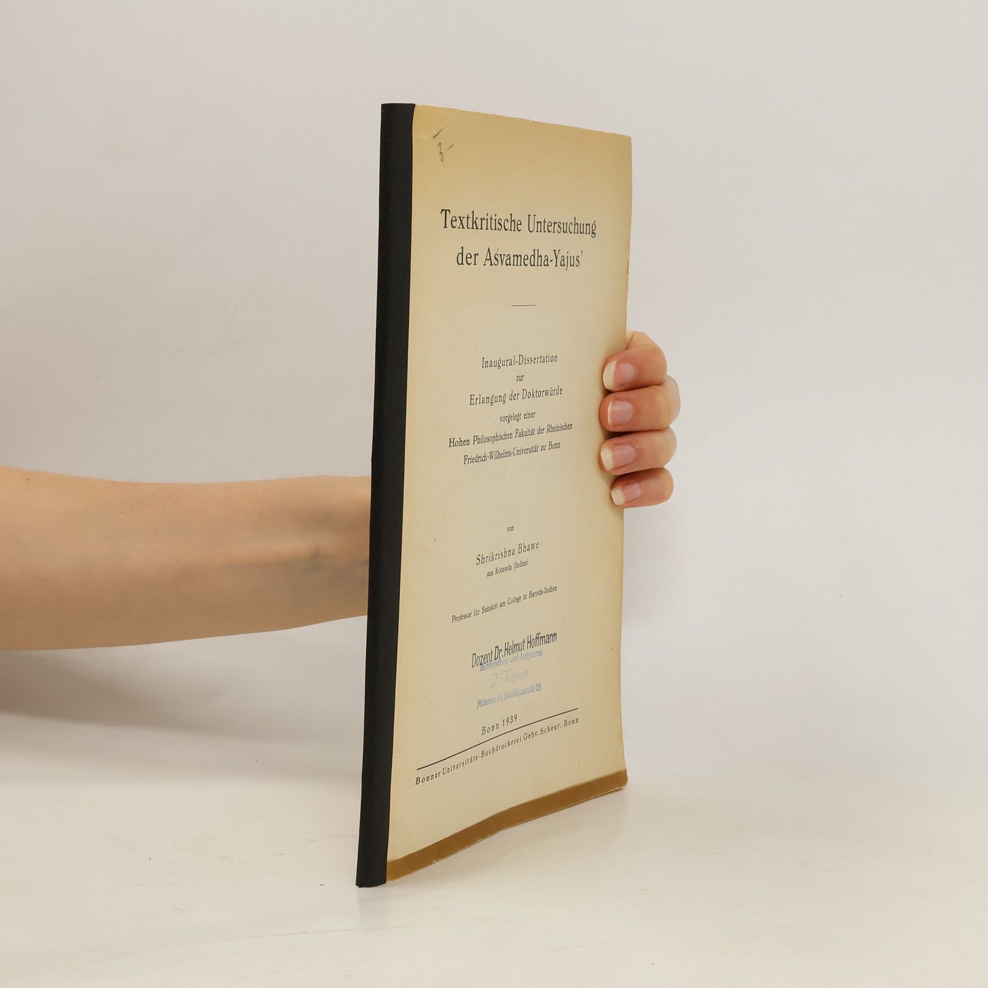 Textkritische Untersuchung der Aśvamedha-Yajus'
