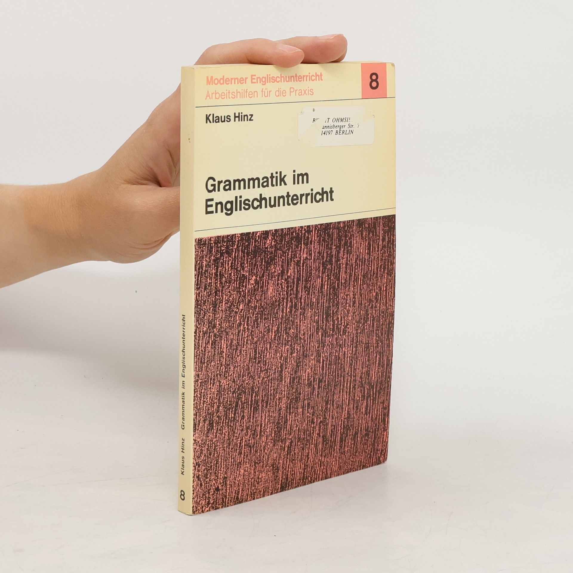 Klaus Hinz Grammatik im Englischunterricht