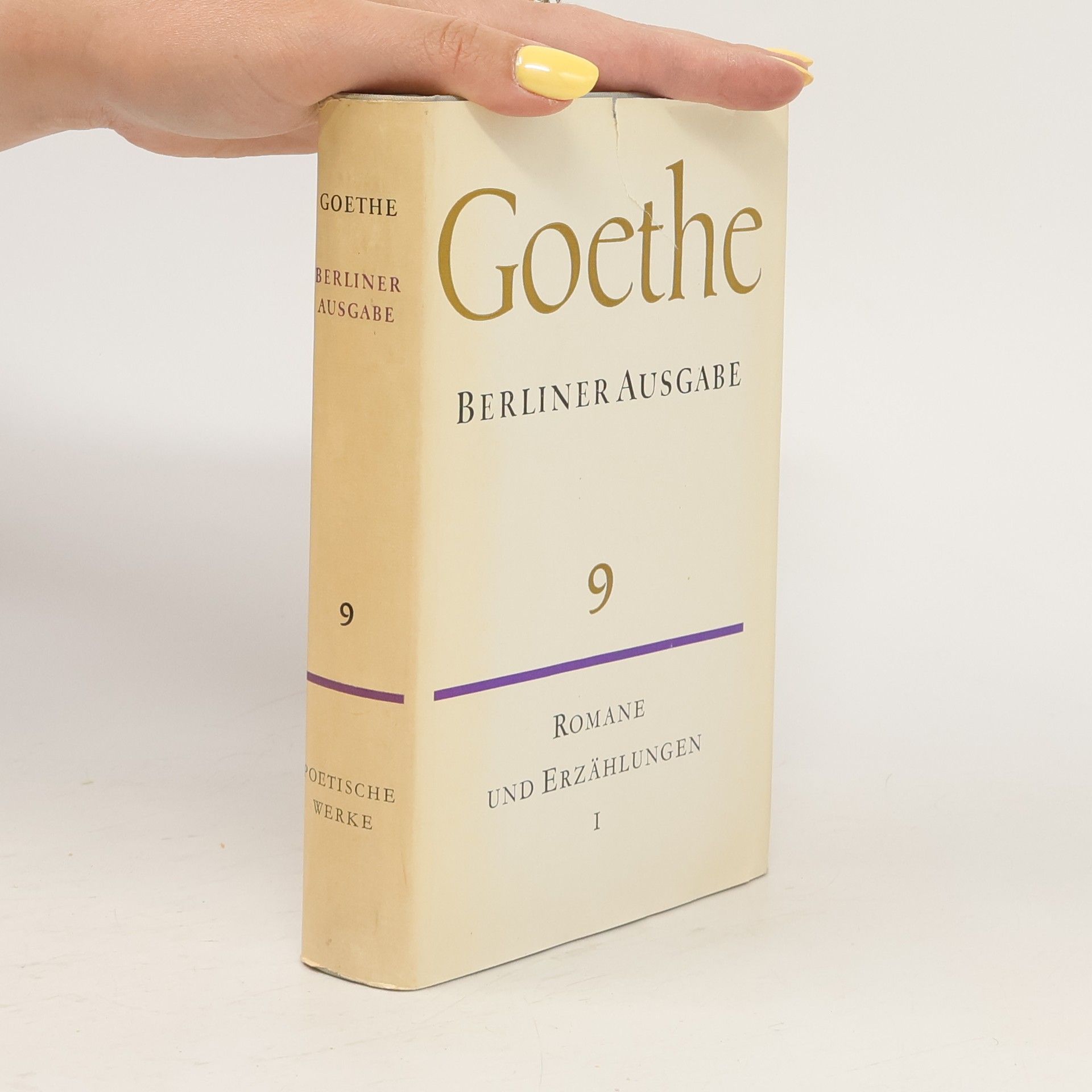 Johann Wolfgang von Goethe Berliner Ausgabe 9: Romane und Erzählungen I