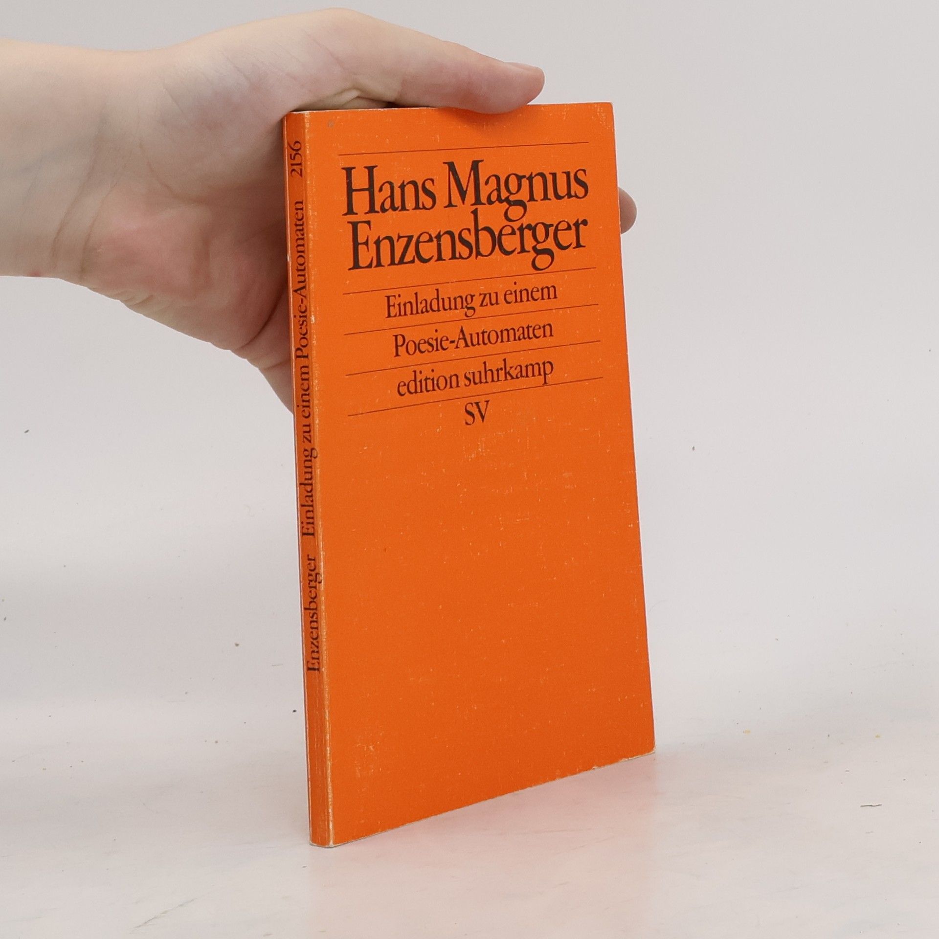 Hans Magnus Enzensberger Einladung zu einem Poesie-Automaten