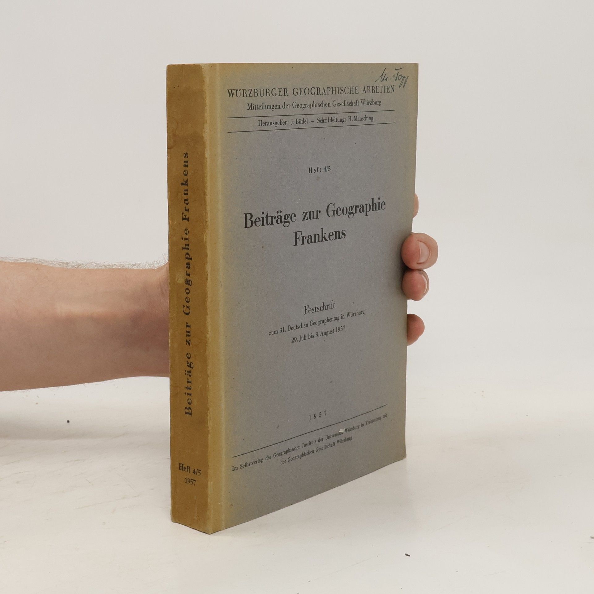 Autorenkollektiv Beiträge zur Geographie Frankens