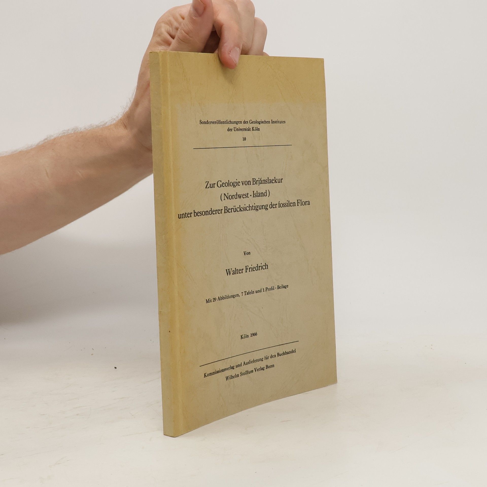 Walter L. Friedrich Zur Geologie von Brjánslaekur (Nordwest-Island) unter besonderer Berücksichtigung der fossilen Flora