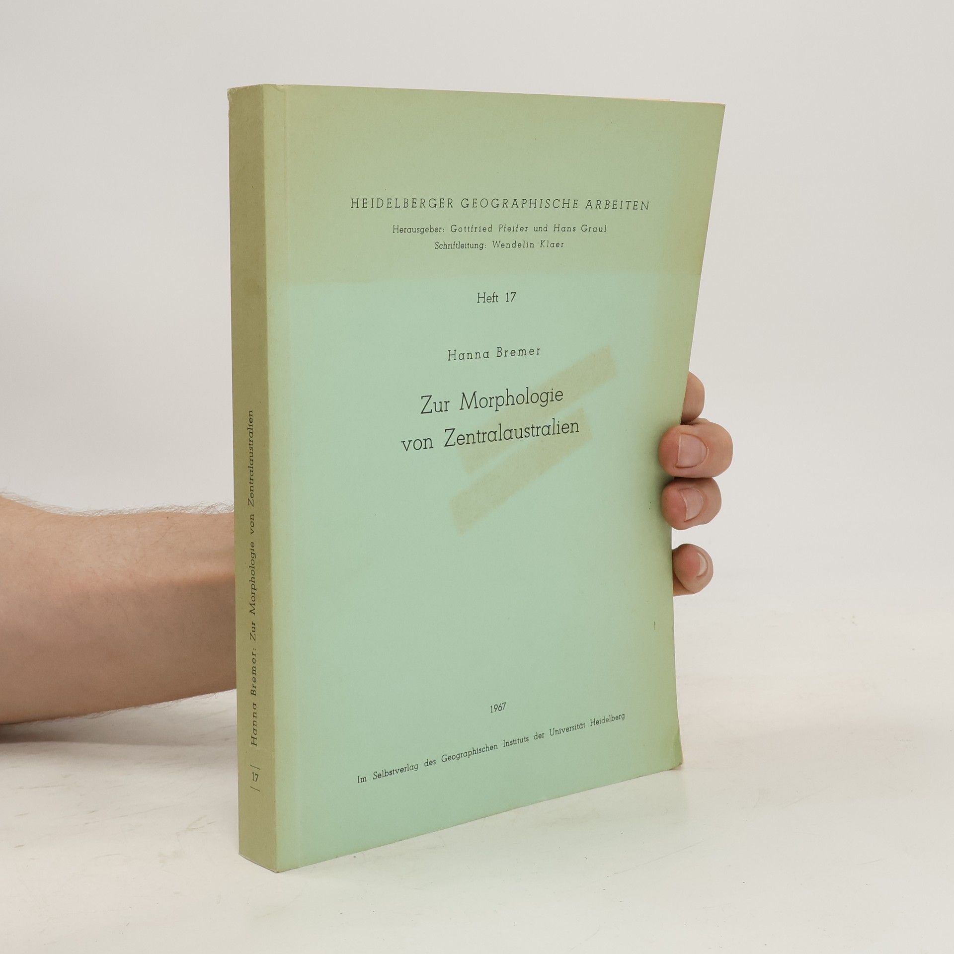 Hanna Bremer Zur Morphologie von Zentralaustralien