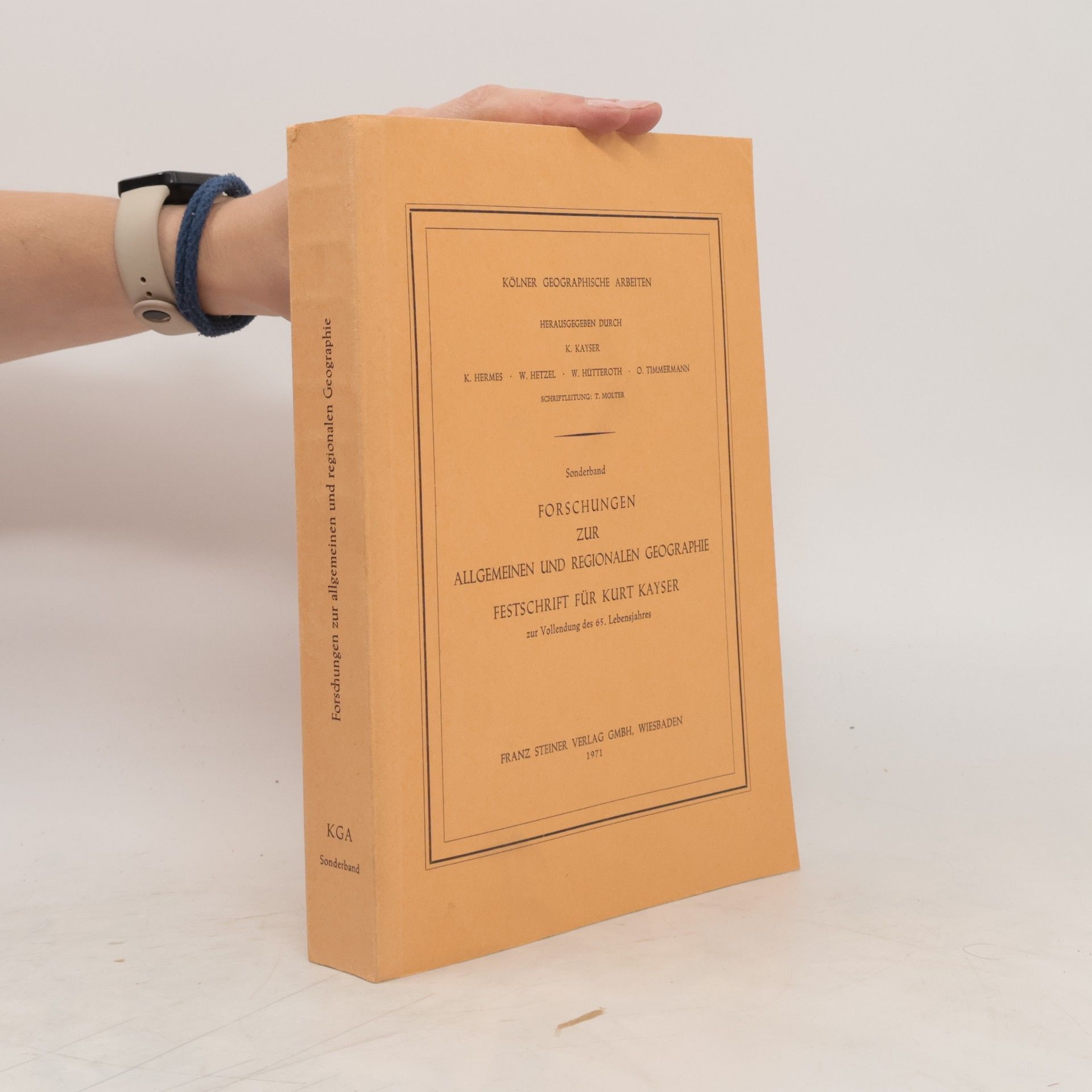 Kurt Kayser Forschungen zur allgemeinen und regionalen Geographie