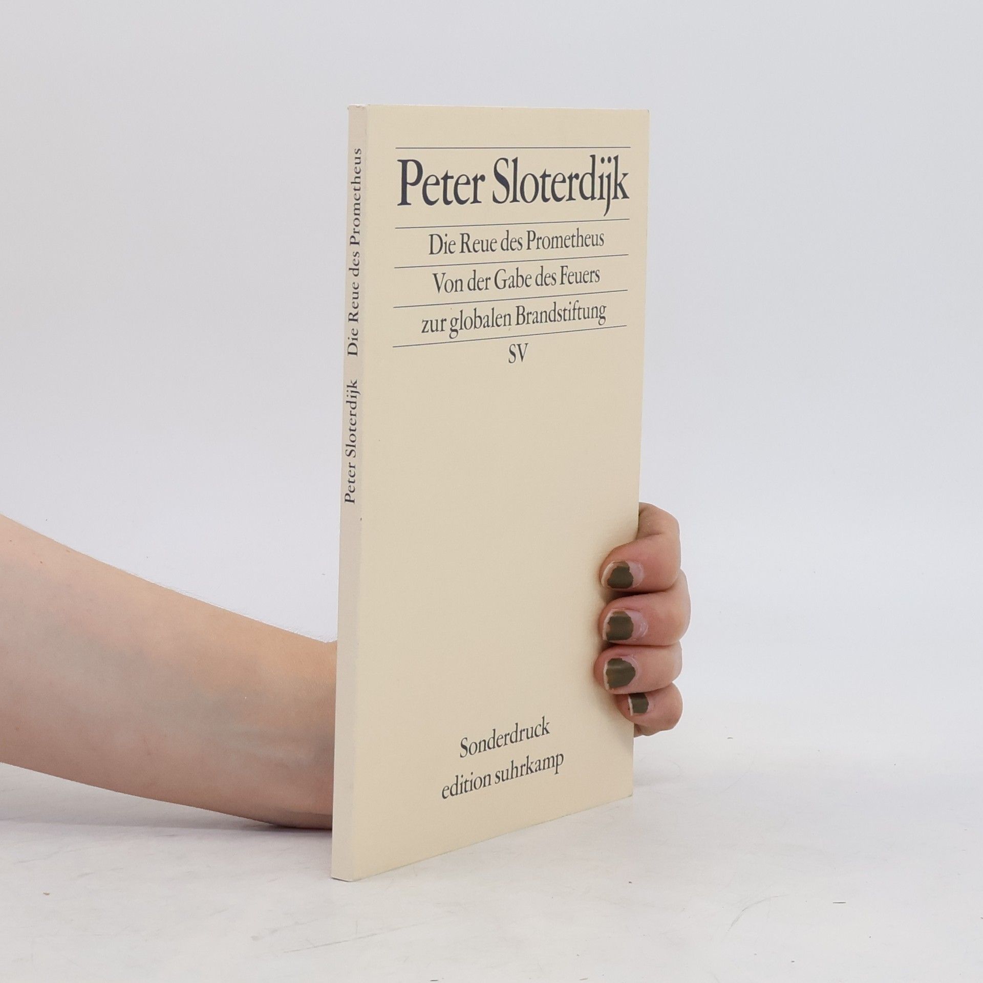 Peter Sloterdijk Die Reue des Prometheus