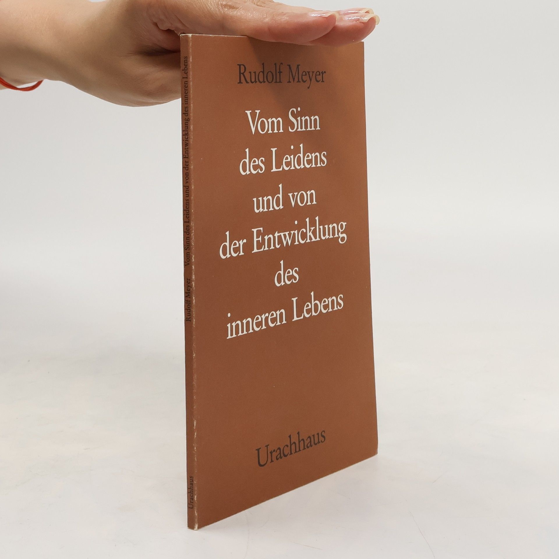 Rudolf Hermann Meyer Vom Sinn des Leidens und von der Entwicklung des inneren Lebens