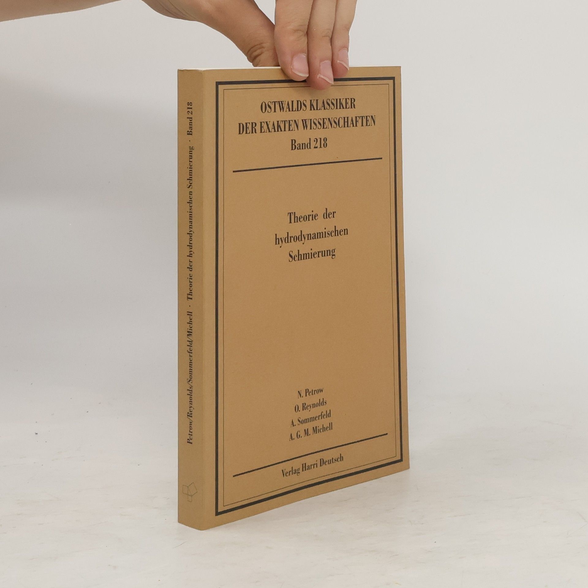 Nikolaj P. Petrov Theorie der hydrodynamischen Schmierung