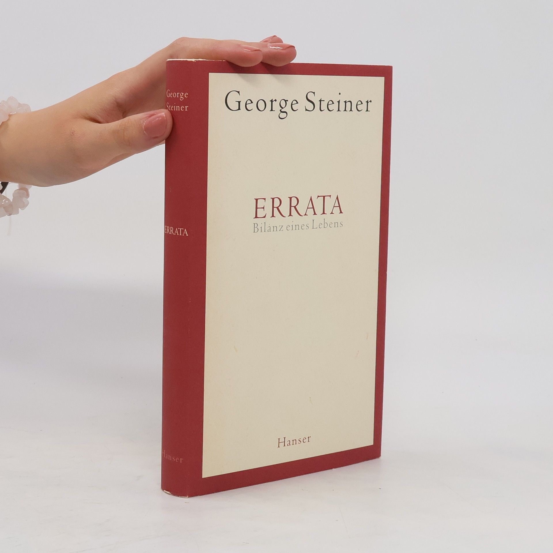 George Steiner Errata