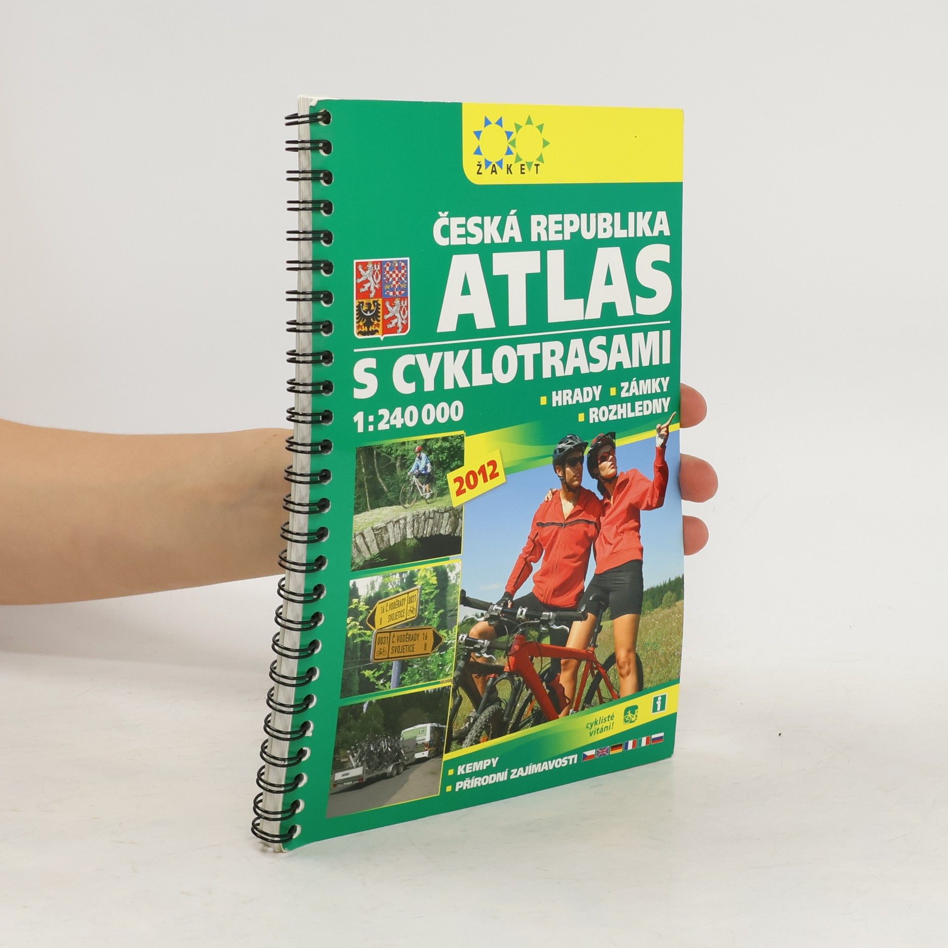 Autores varios Česká republika atlas s cyklotrasami: Hrady, zámky, rozhledny