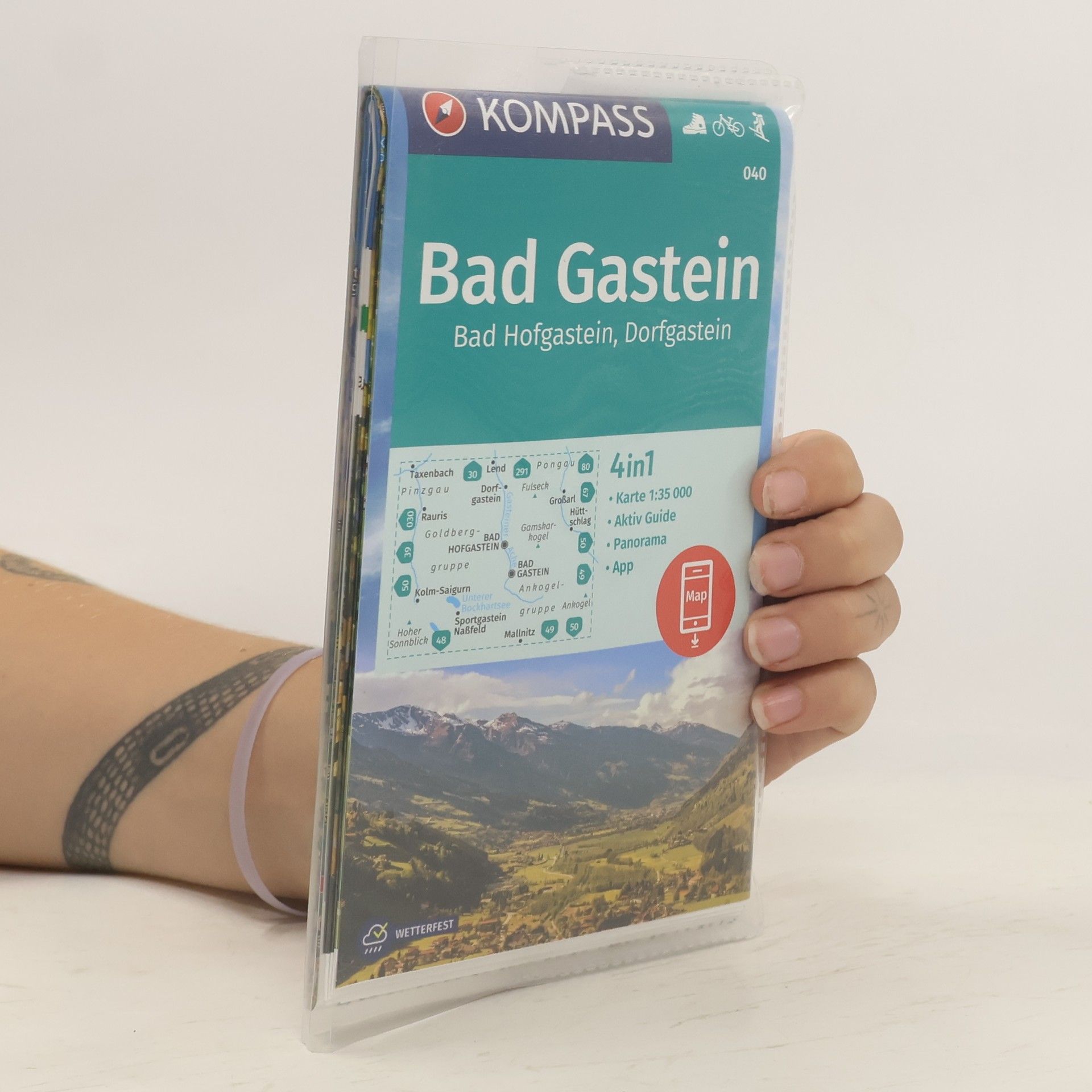 KOMPASS-Karten GmbH KOMPASS Wanderkarte 040 Bad Gastein, Bad Hofgastein, Dorfgastein 1:35000