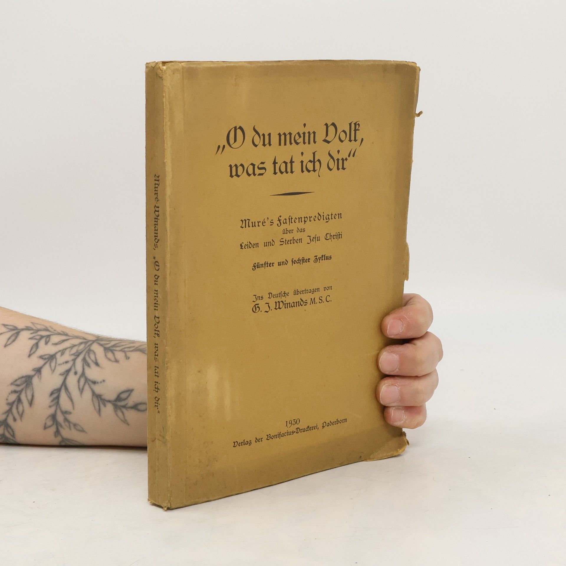 Johann Christian Hubert Muré "O du mein Volk, was tat ich dir"