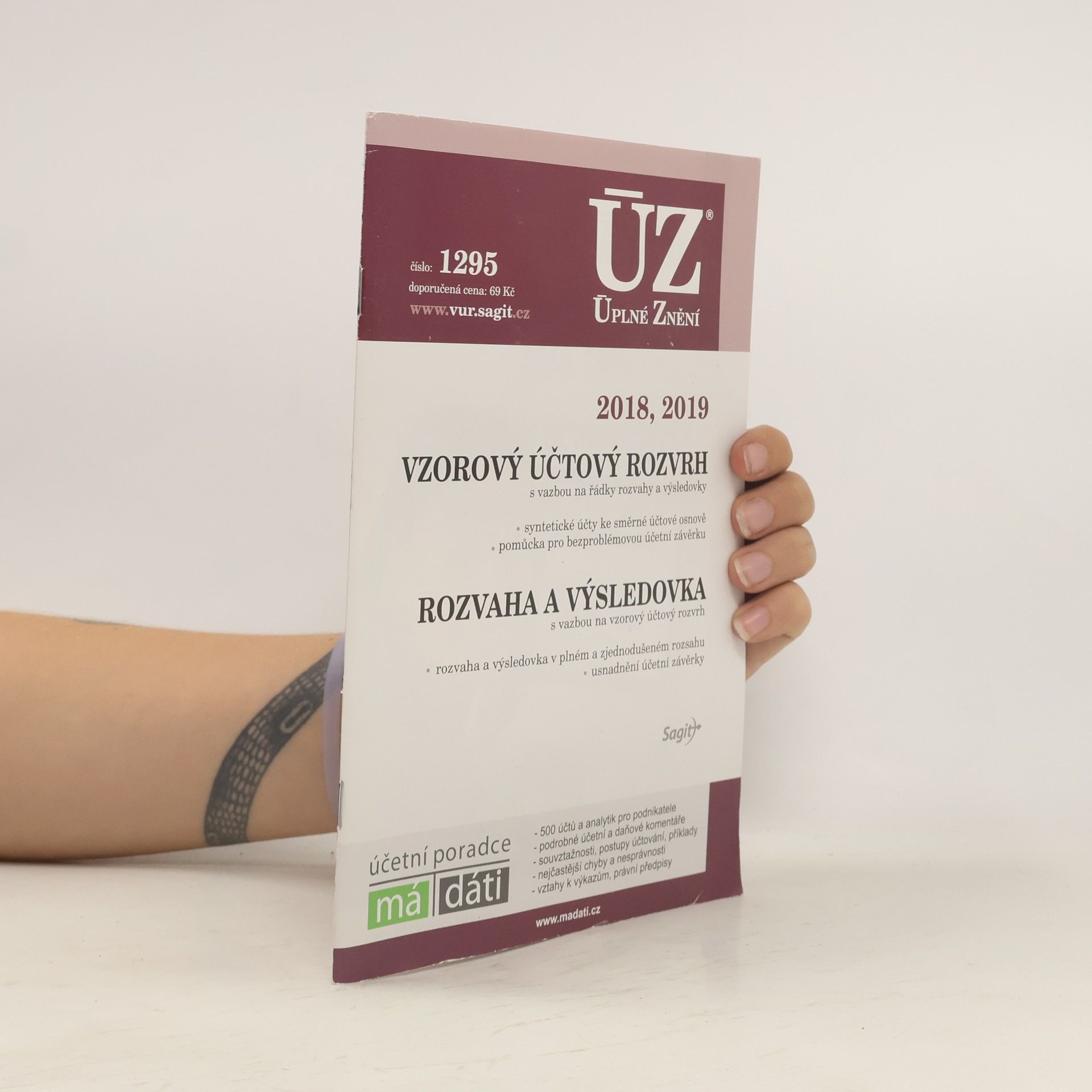 Autorenkollektiv ÚZ č. 1295 - Vzorový účtový rozvrh 2018, 2019, Rozvaha a výsledovka 2018, 2019