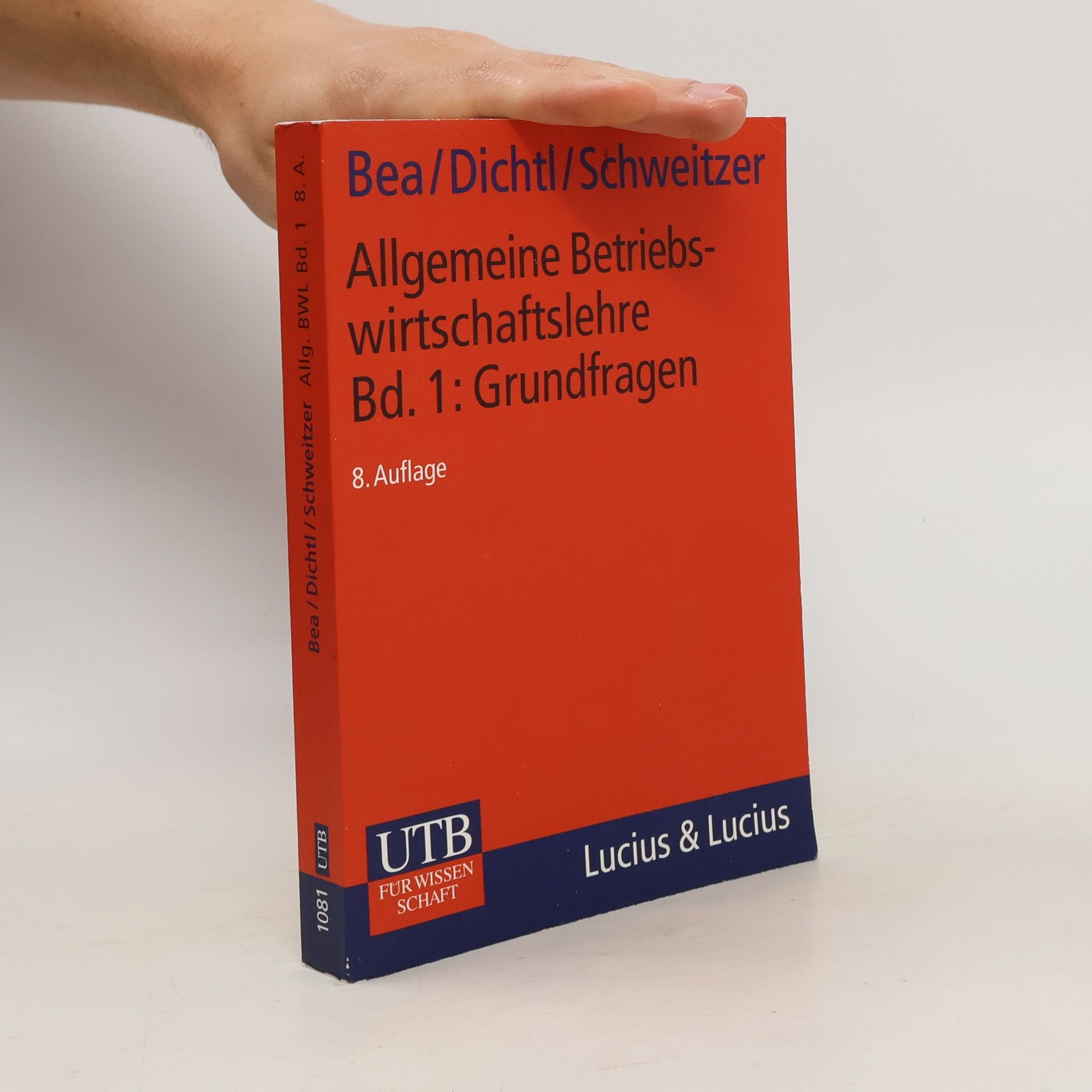 Marcell Schweitzer Allgemeine Betriebswirtschaftslehre