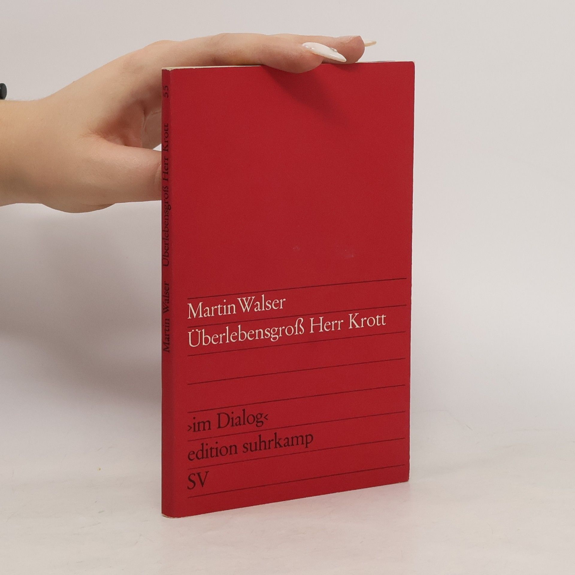 Martin Walser Überlebensgroß Herr Krott