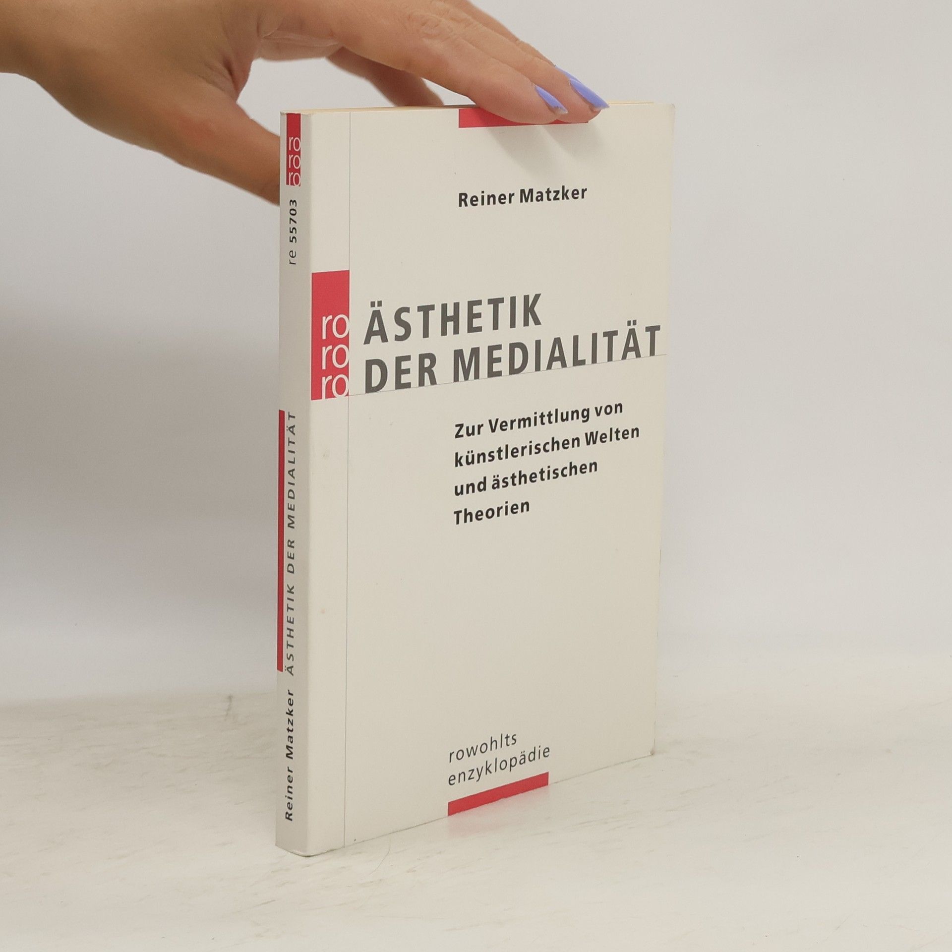 Reiner Matzker Ästhetik der Medialität