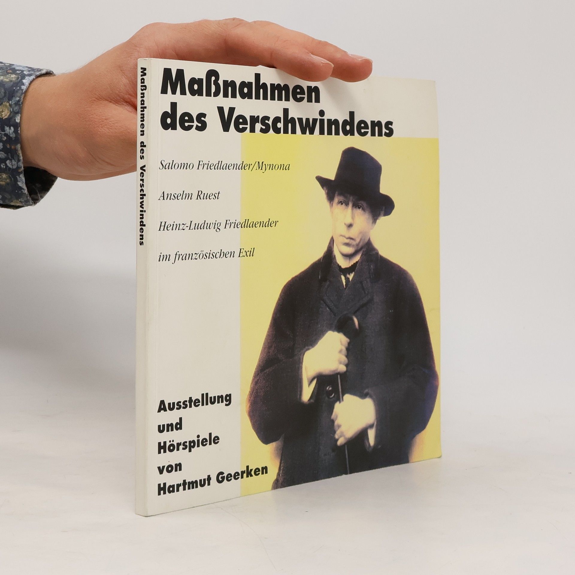 Salomo Friedlaender Massnahmen des Verschwindens