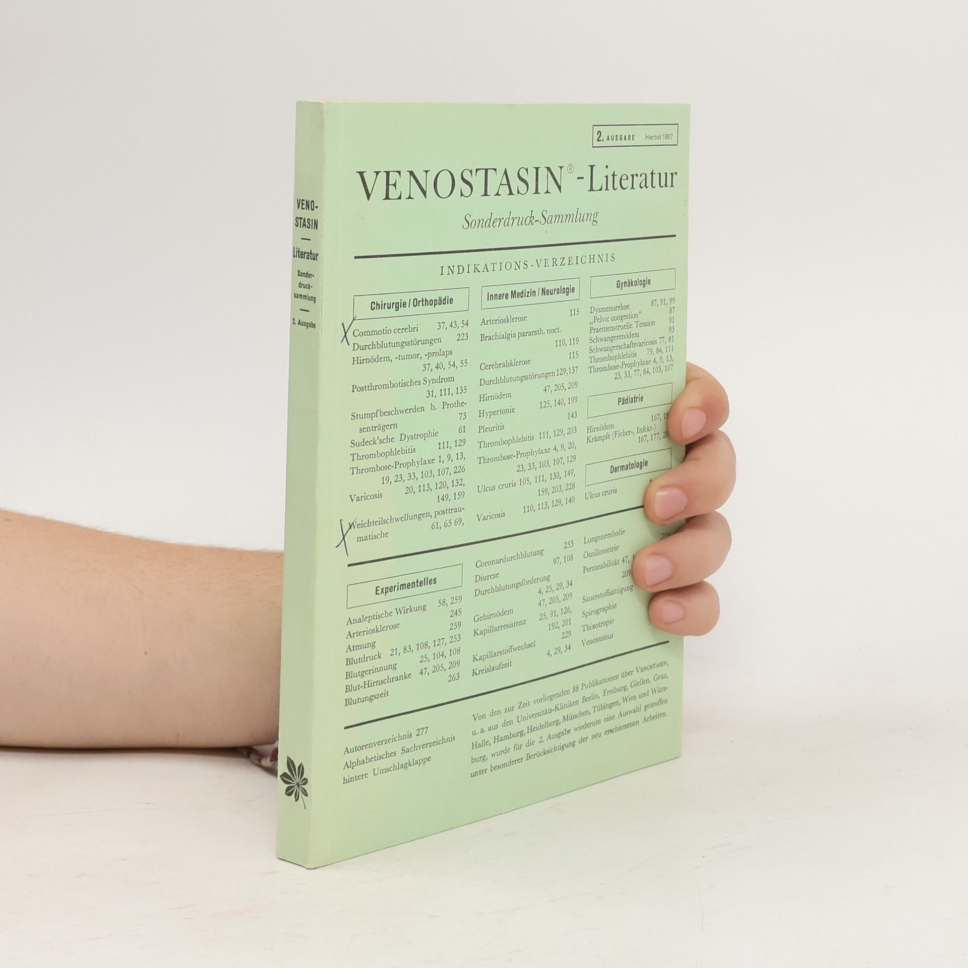 Collectif d'auteurs Venostasin-Literatur