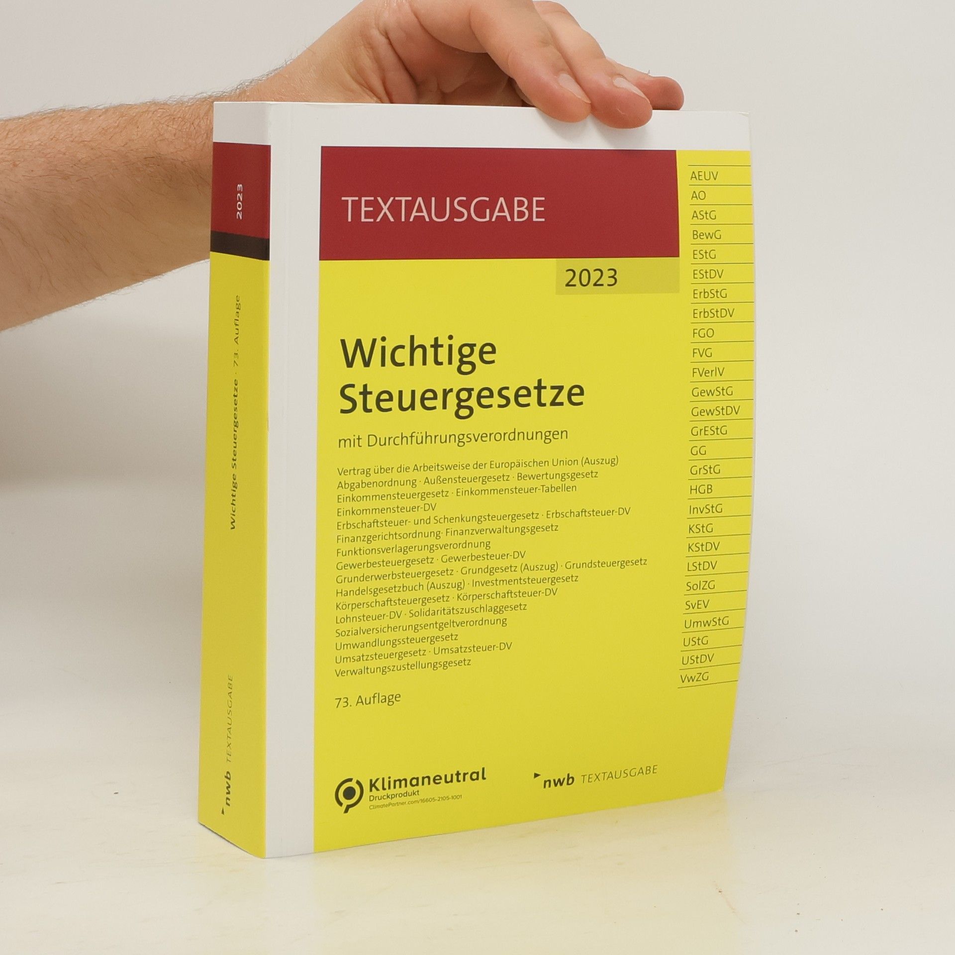kolektiv Wichtige Steuergesetze
