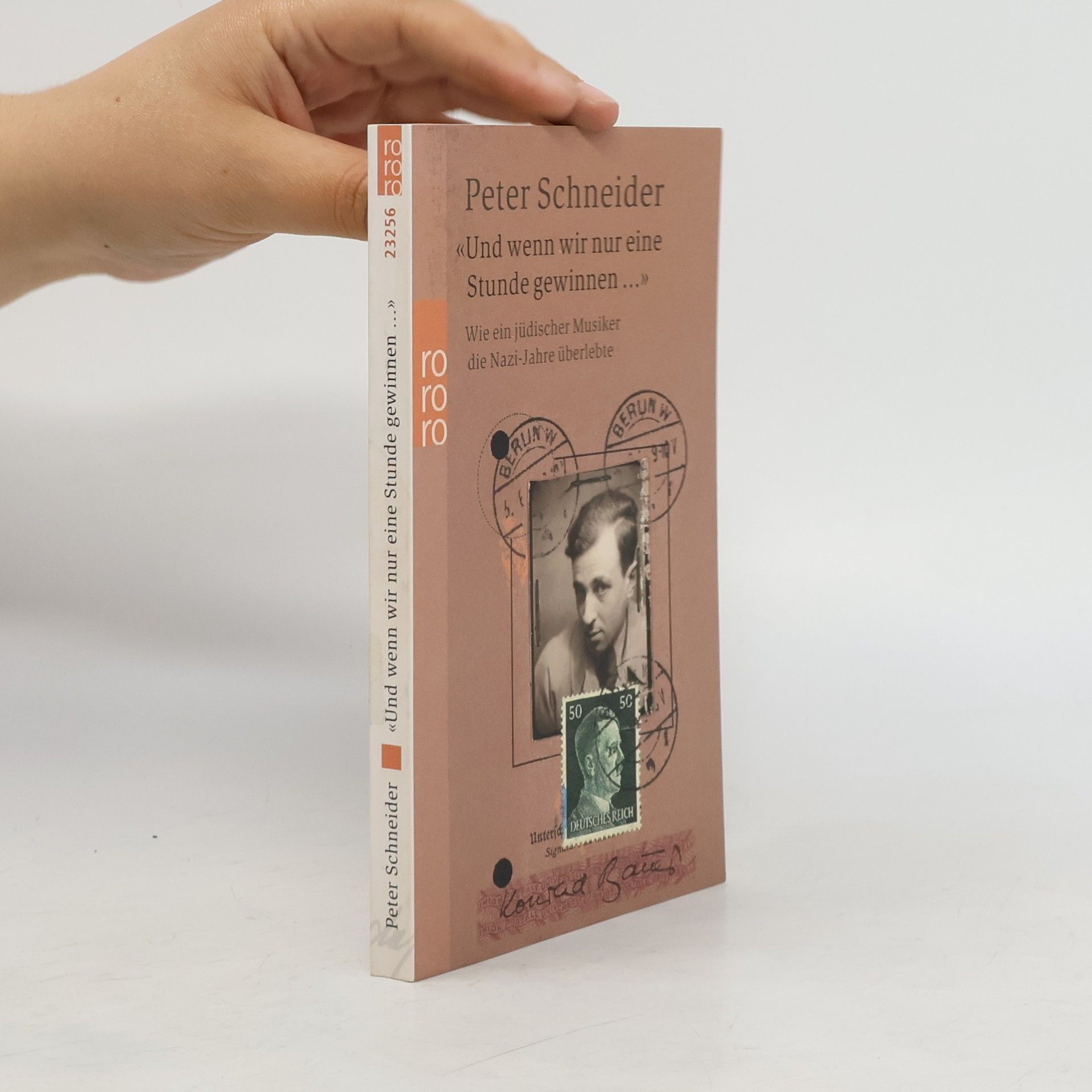 Peter Schneider "Und wenn wir nur eine Stunde gewinnen ..."