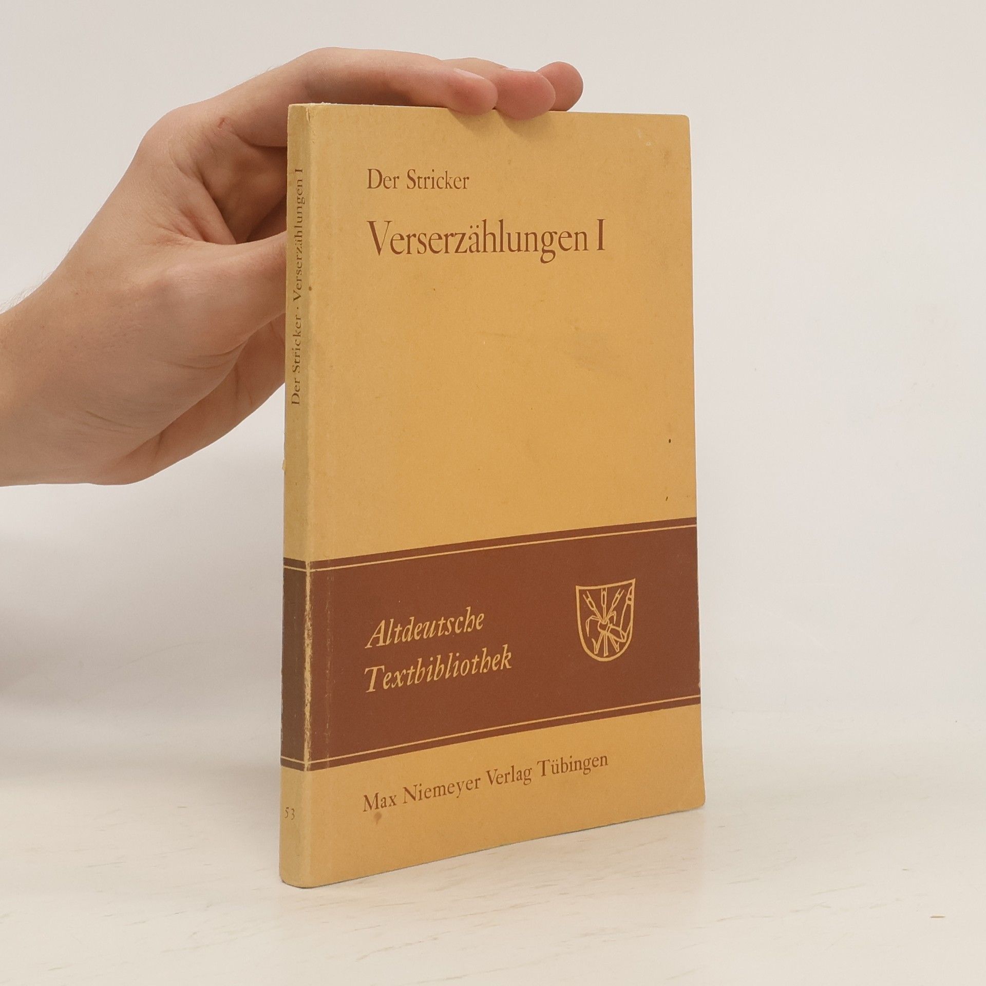 Hanns Fischer Verserzählung. I