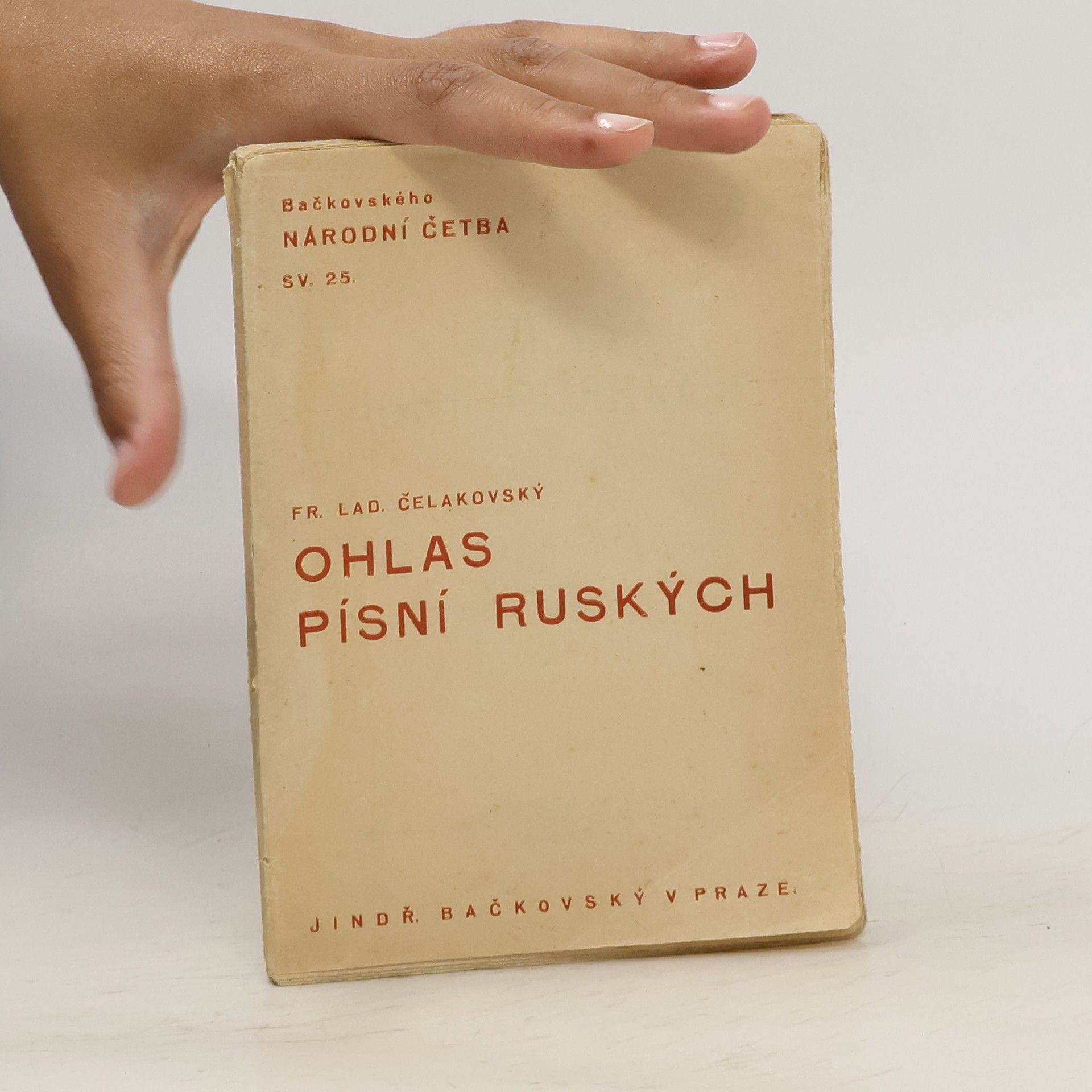 František Ladislav Čelakovský Ohlas písní ruských