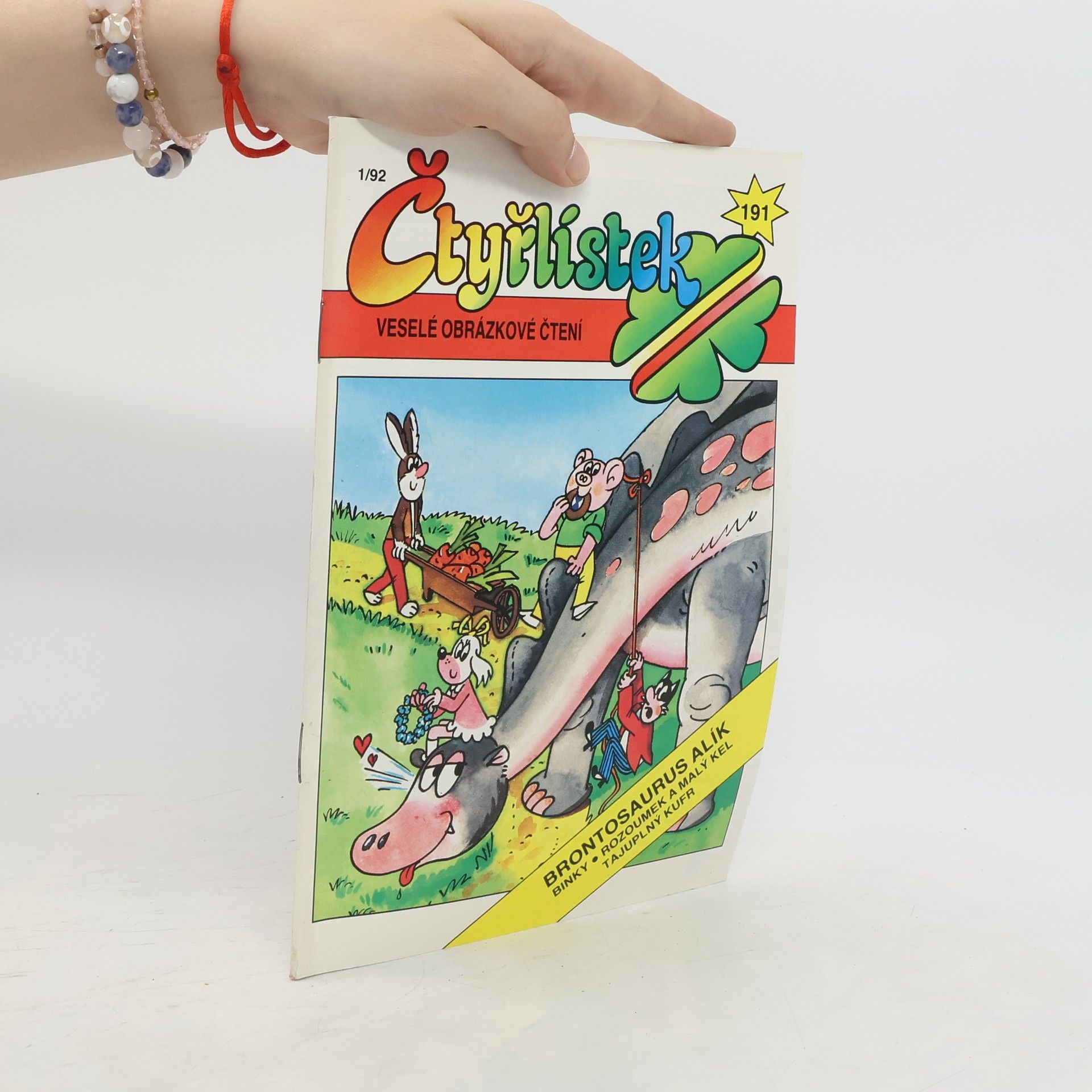 Collectif d'auteurs Čtyřlístek 191, 1/1992. Brontosaurus Alík
