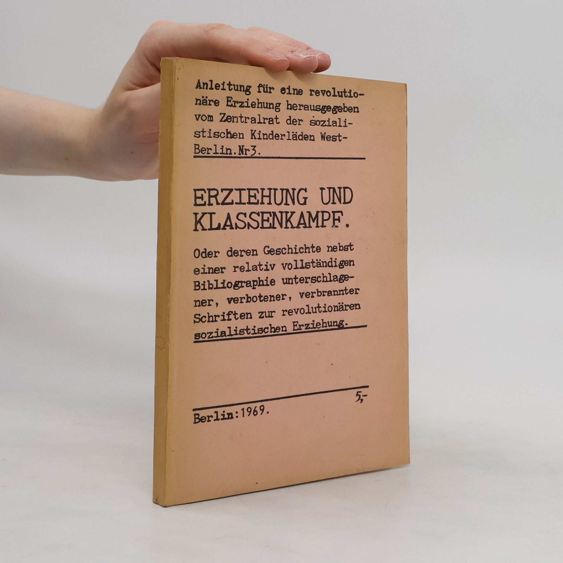 Collectif d'auteurs Erziehung zum Klassenkampf