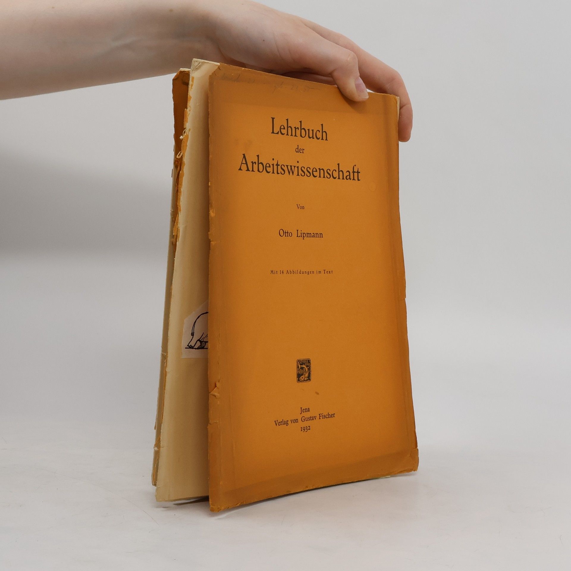 Otto Lipmann Lehrbuch der Arbeitswissenschaft