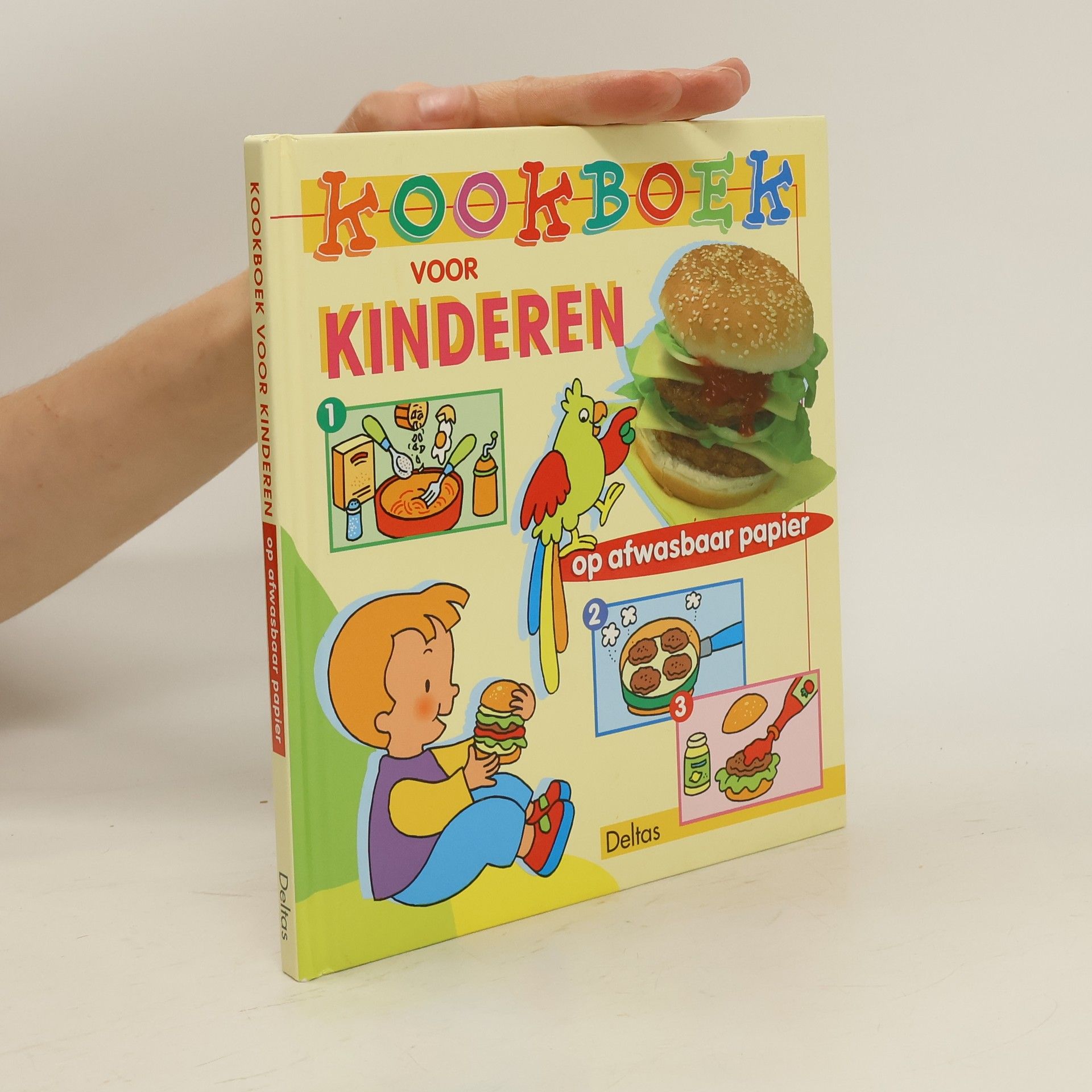 Hetty van Vught Kookboek voor kinderen op afwasbaar papier