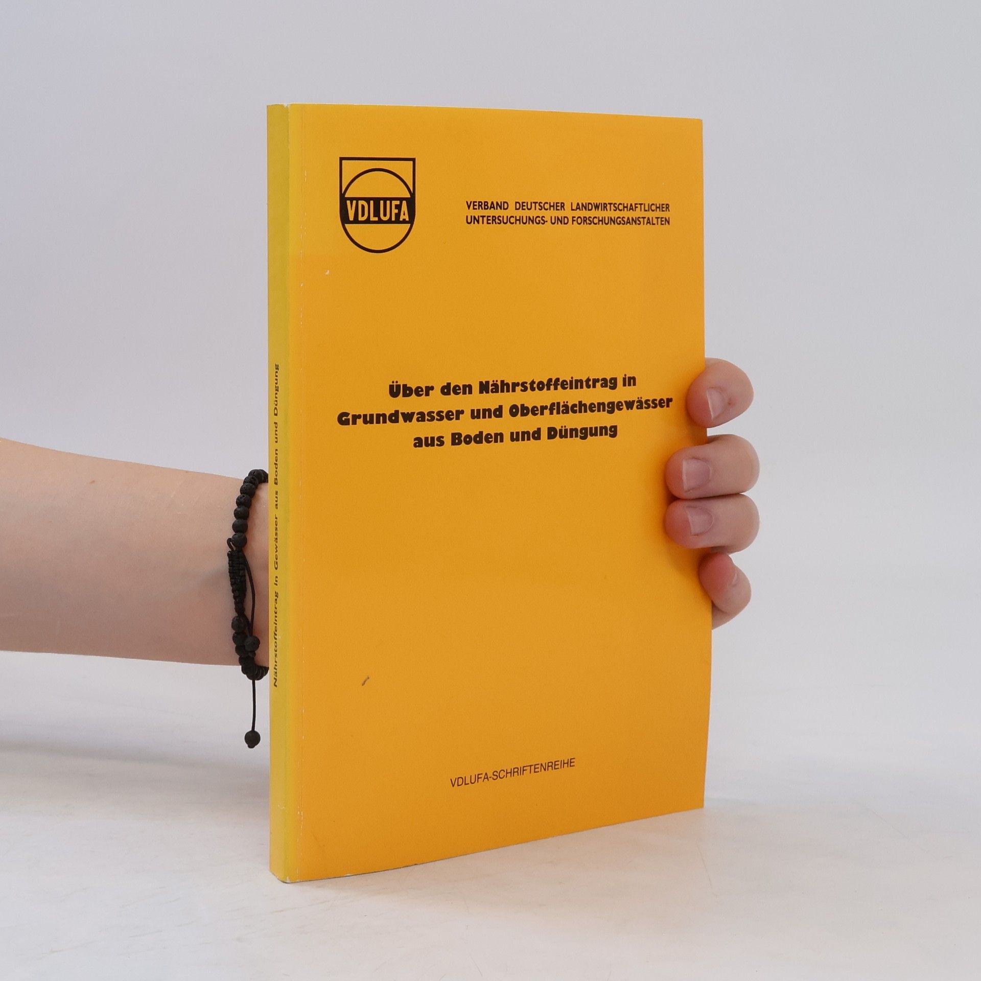 Erwin Welte Über den Nährstoffeintrag in Grundwasser und Oberflächengewässer aus Boden und Düngung
